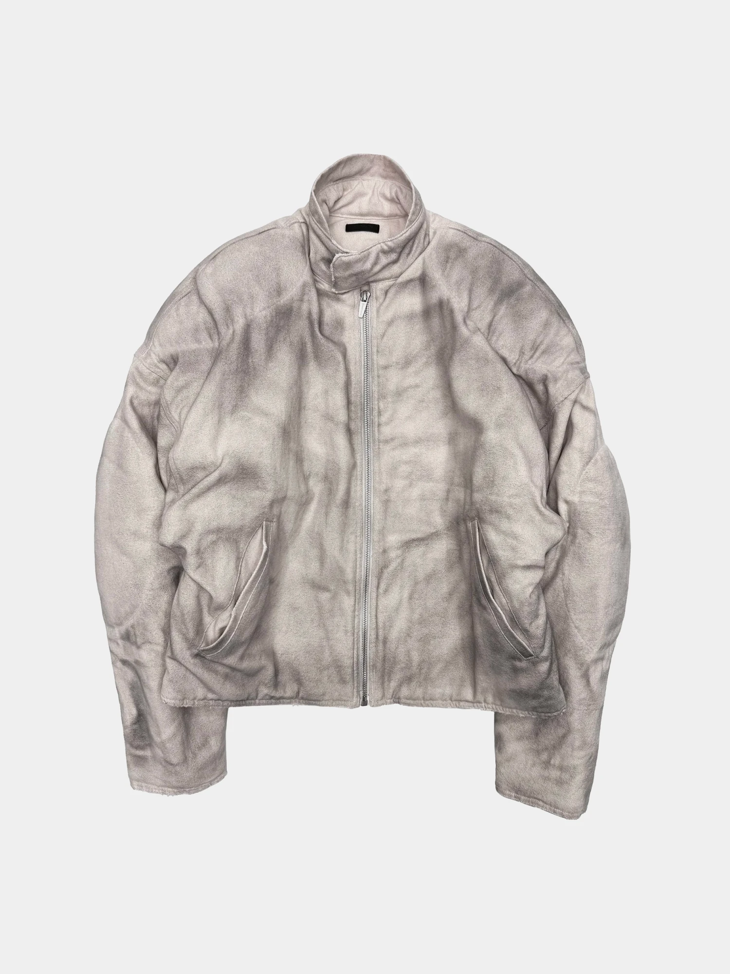Бомбер ARNODEFRANCE Dirty Biker Jacket White