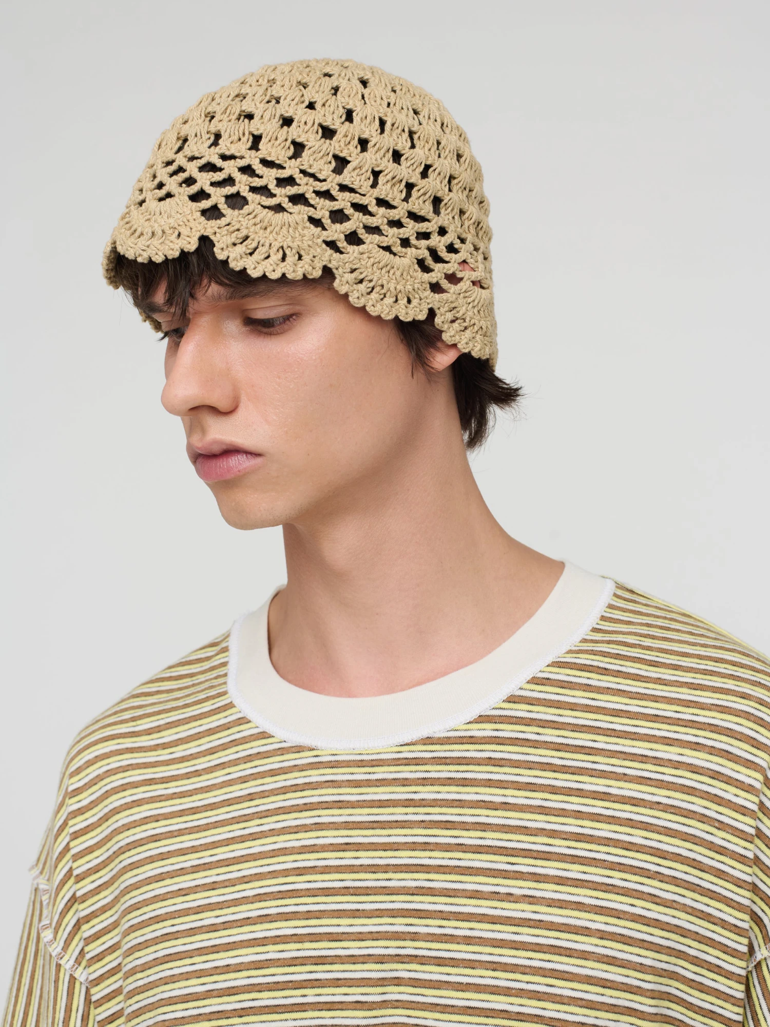 Панама Song for the Mute Crochet Beige