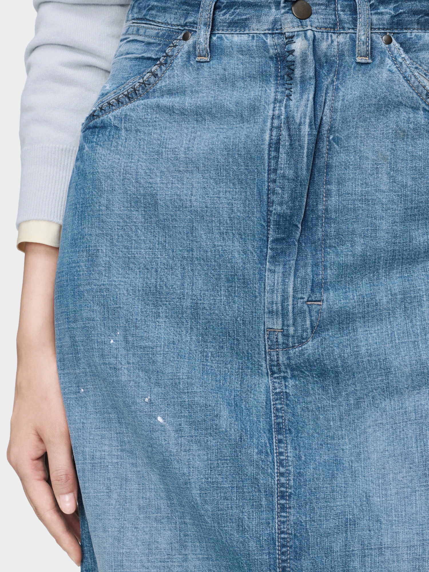 Женская юбка Maison Margiela Denim Midi Blue