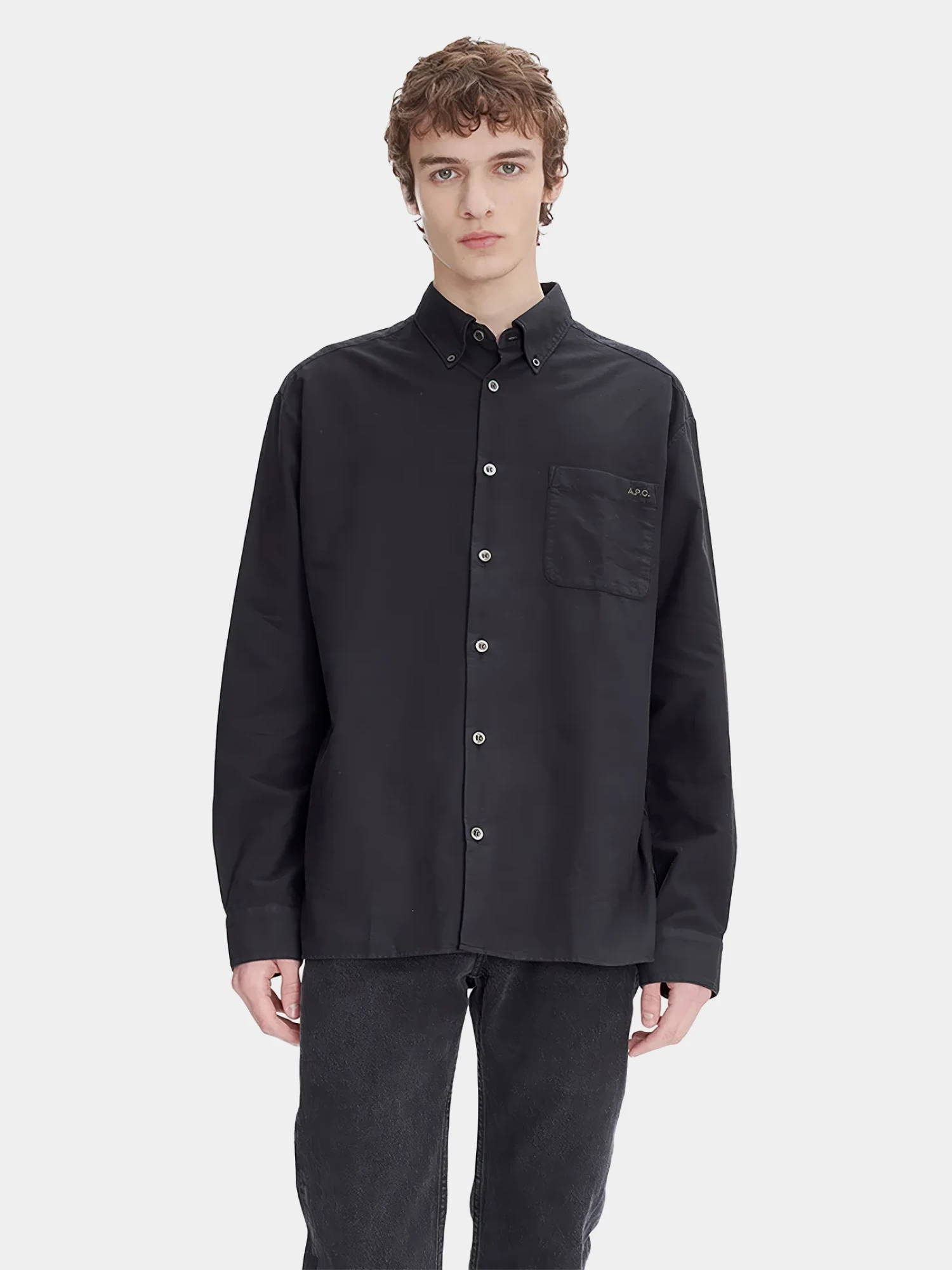 Рубашка A.P.C. Mateo Logo Noir