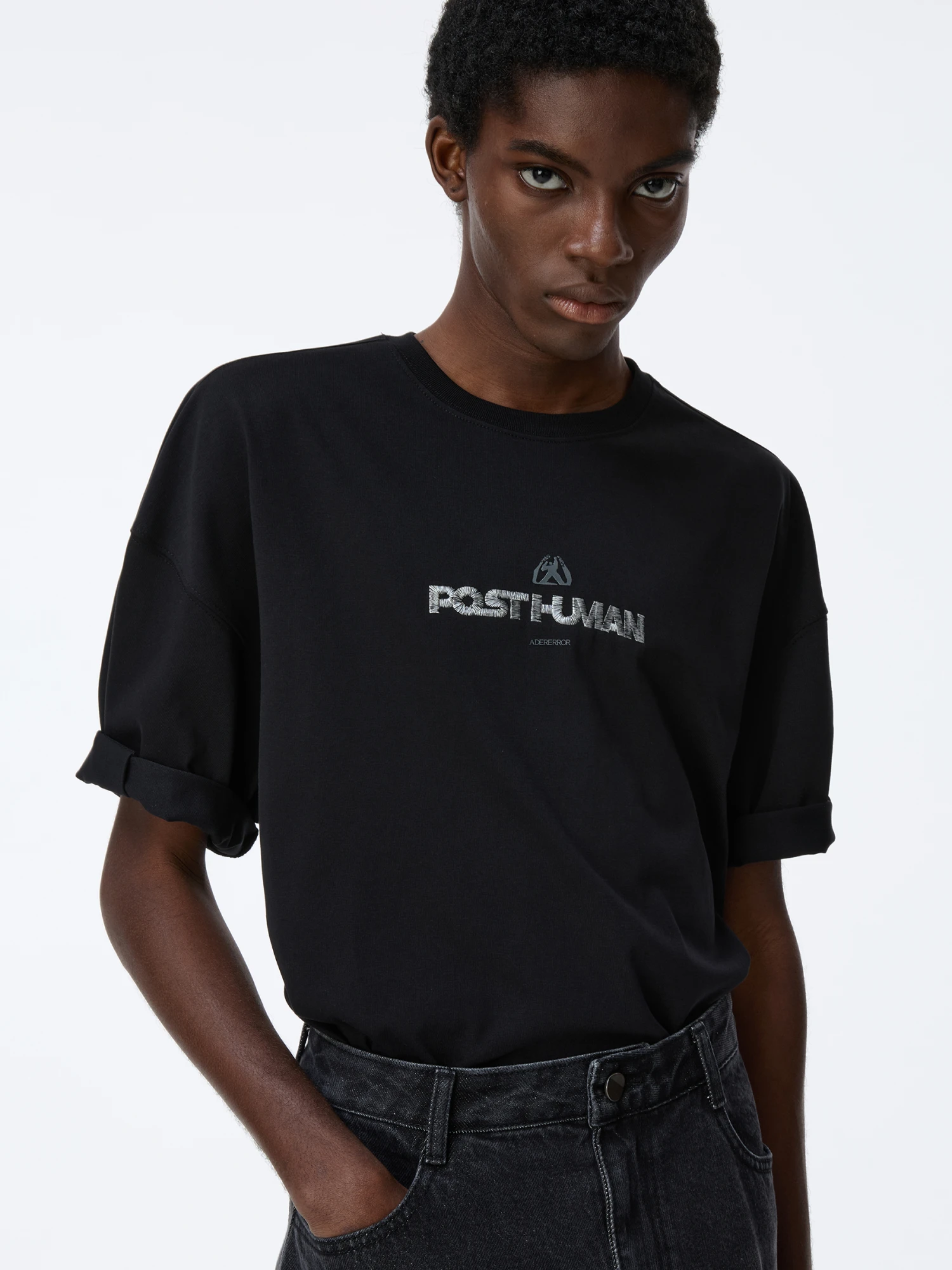 Футболка ADERERROR Post Human Product. 48 Black