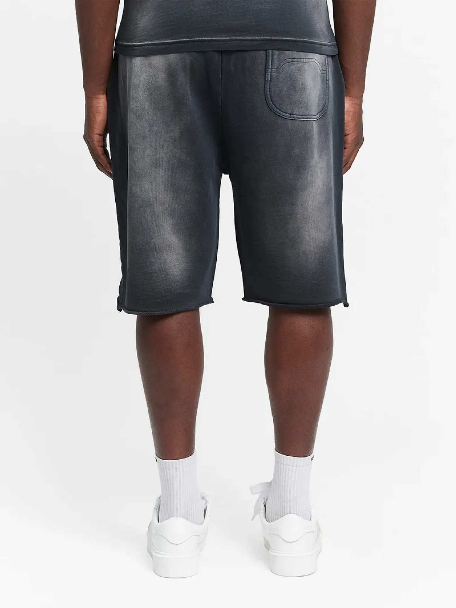 Шорты RETERNITY Unfinished Cotton Washed Black