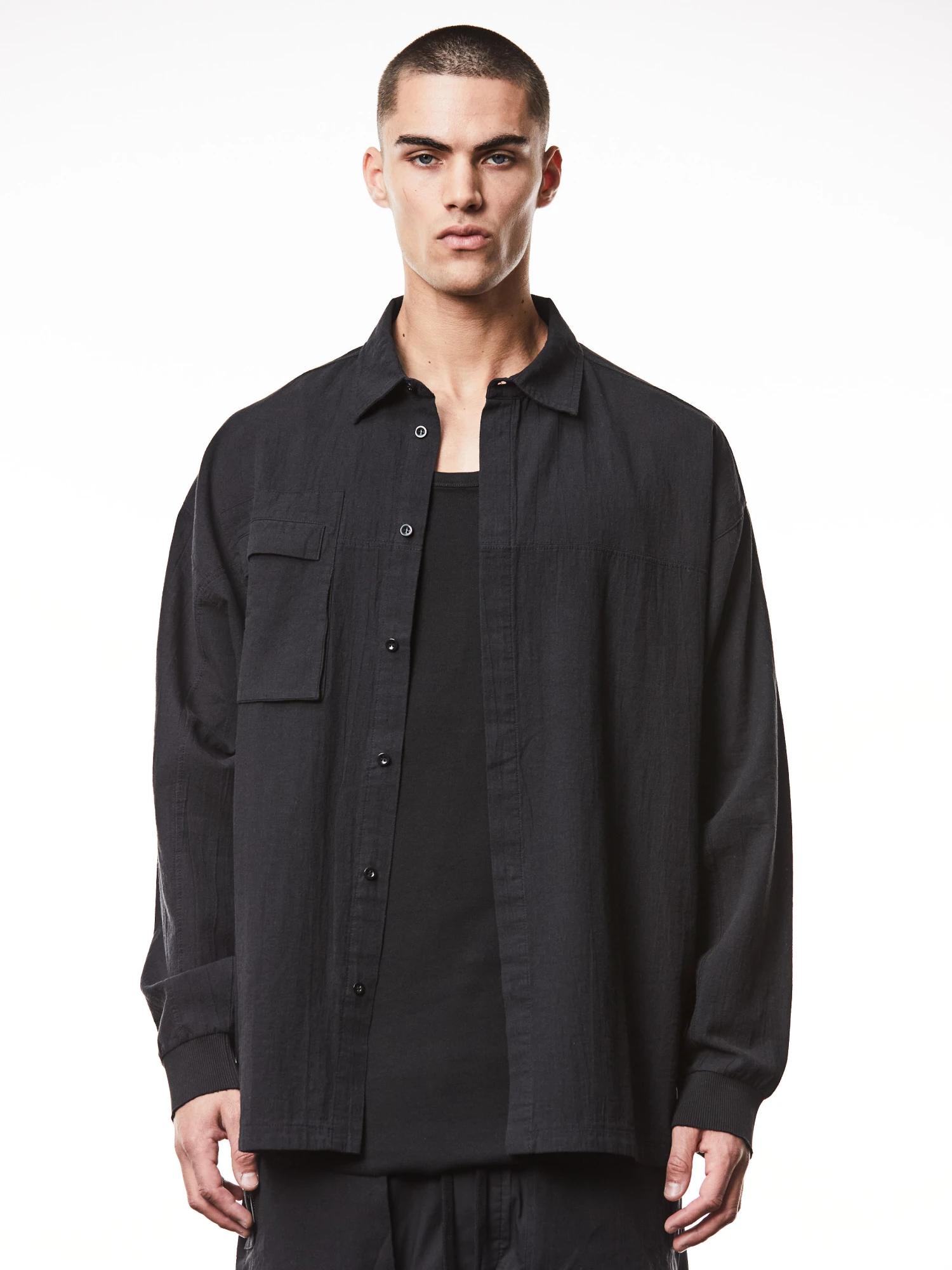 Рубашка thom/krom M H 159 Black