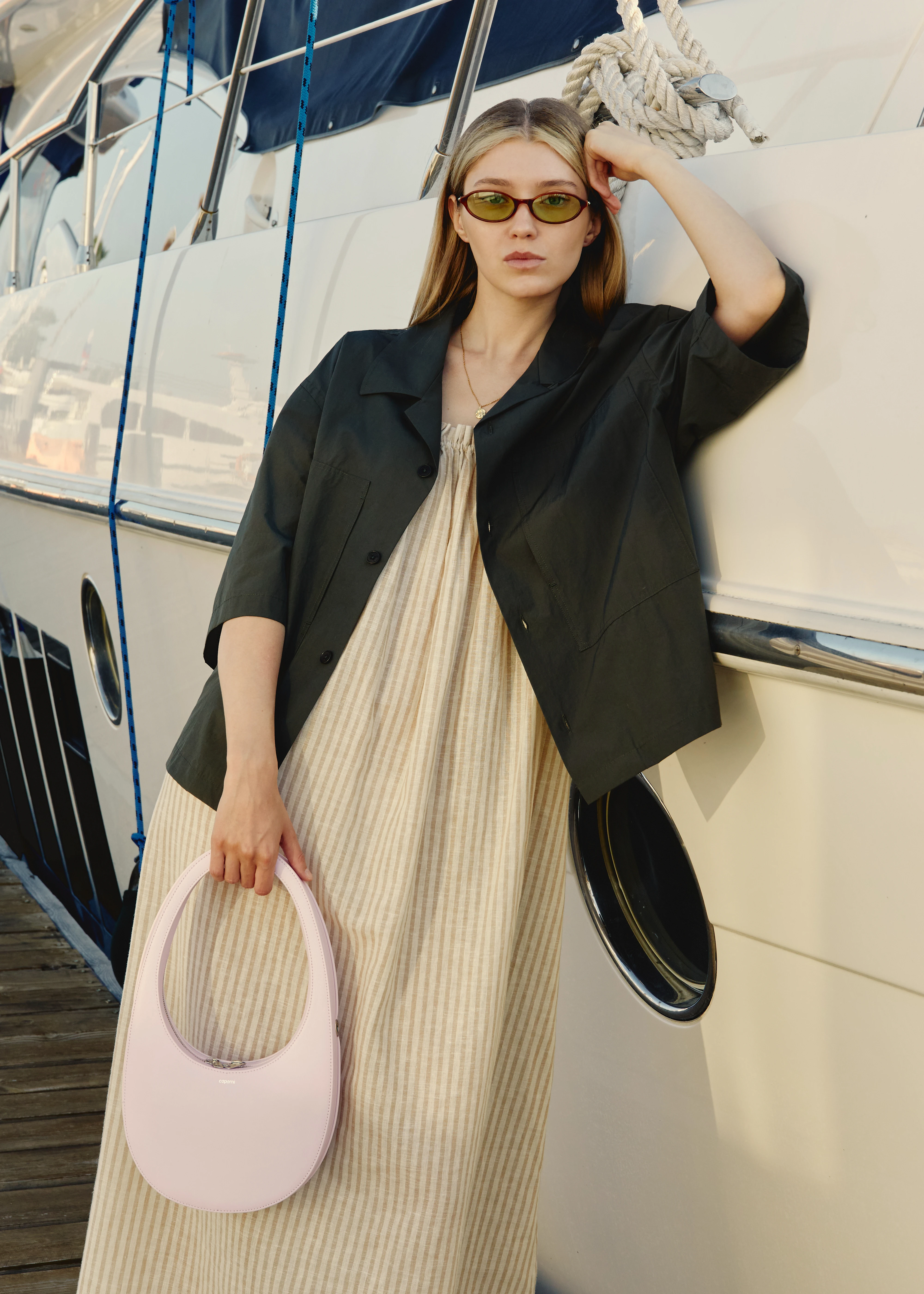 Очки Bonnie Clyde Baby Layered Brown Tortoise & Green Tint