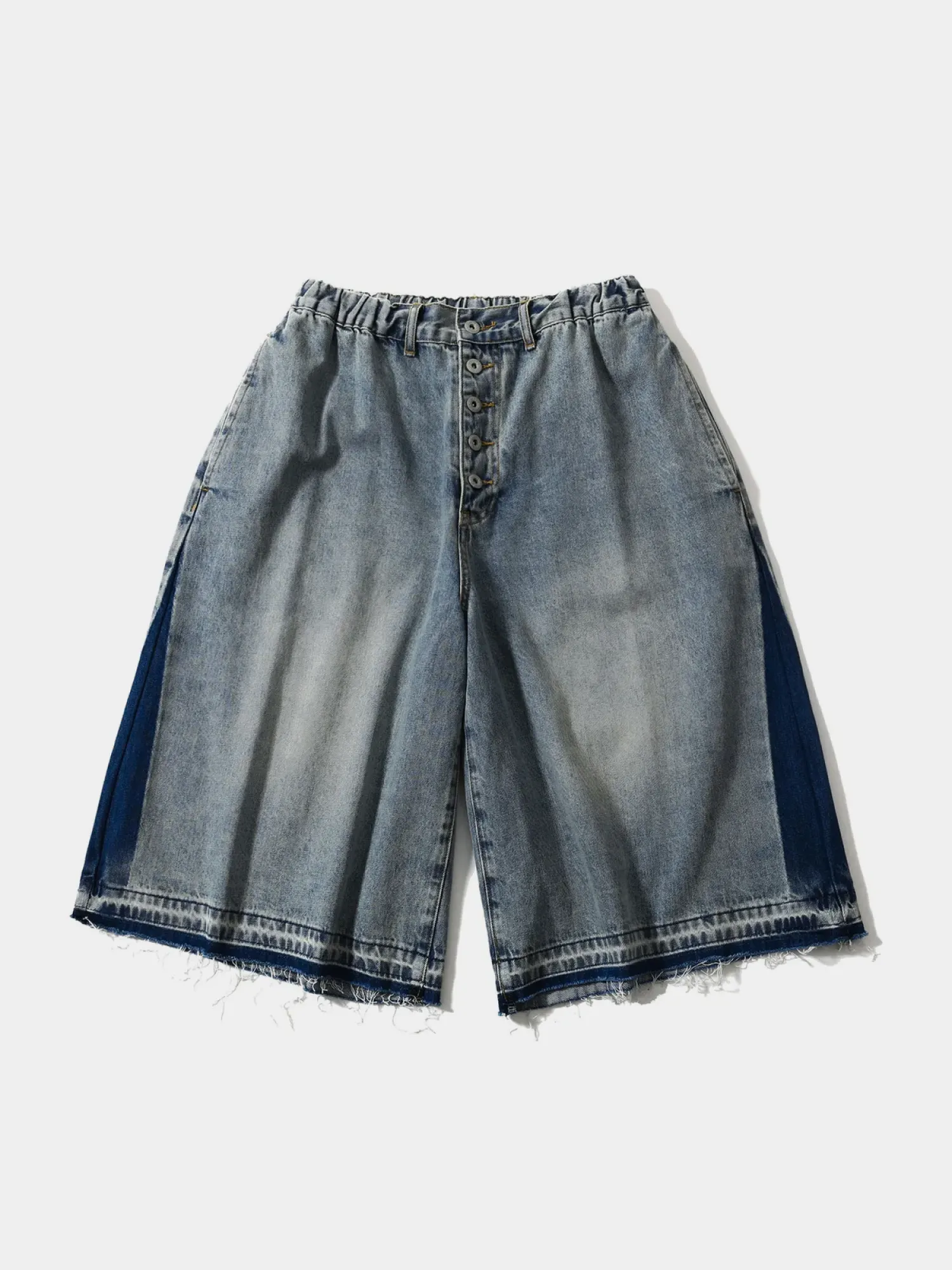 Шорты ANGLAN Side Washed Denim Half Pants Washed Blue