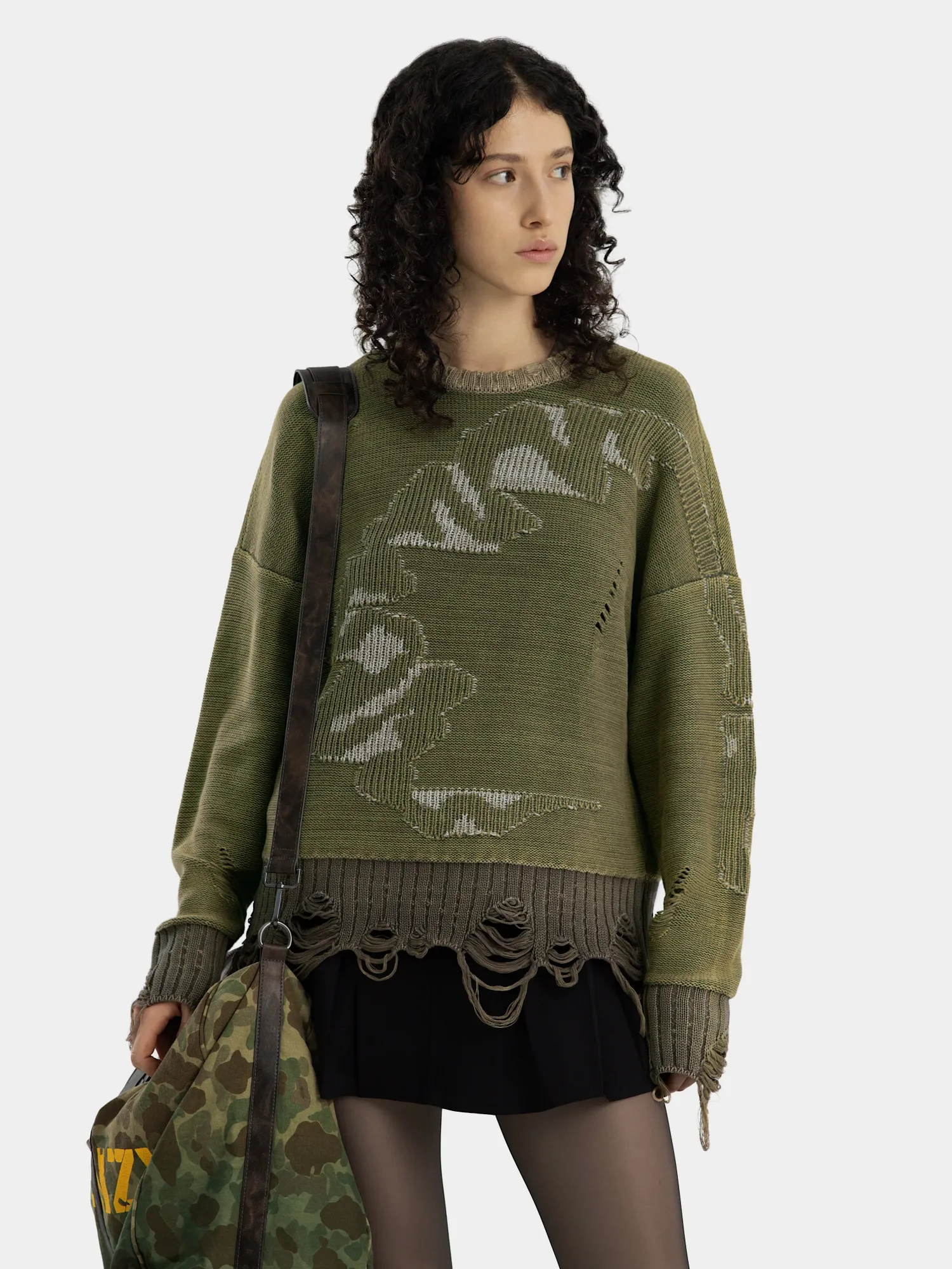 Свитер MADFRENZY CORTEX Grunge Khaki