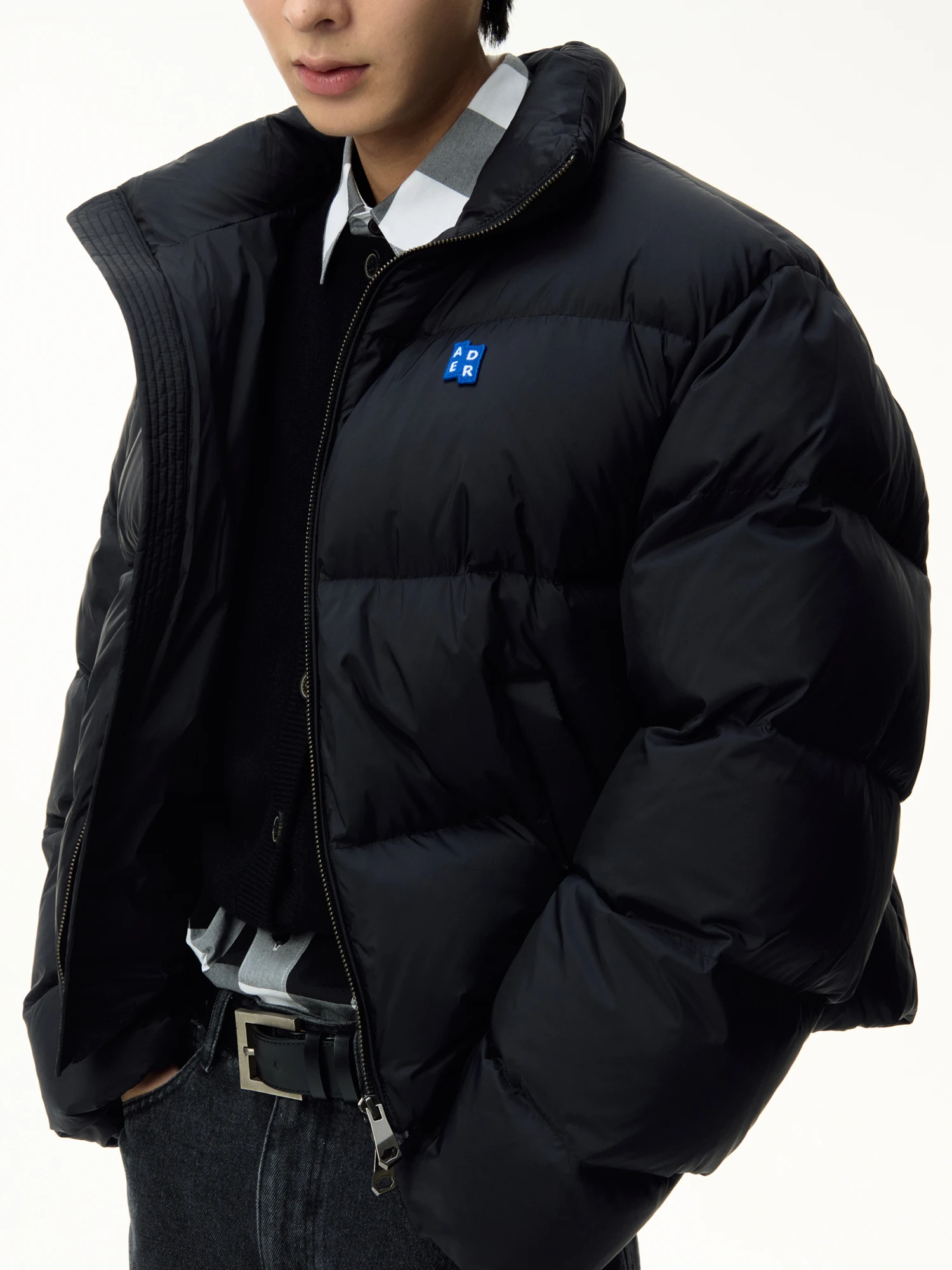 Пуховик ADERERROR Sig BL Tag Puffer Jacket 01