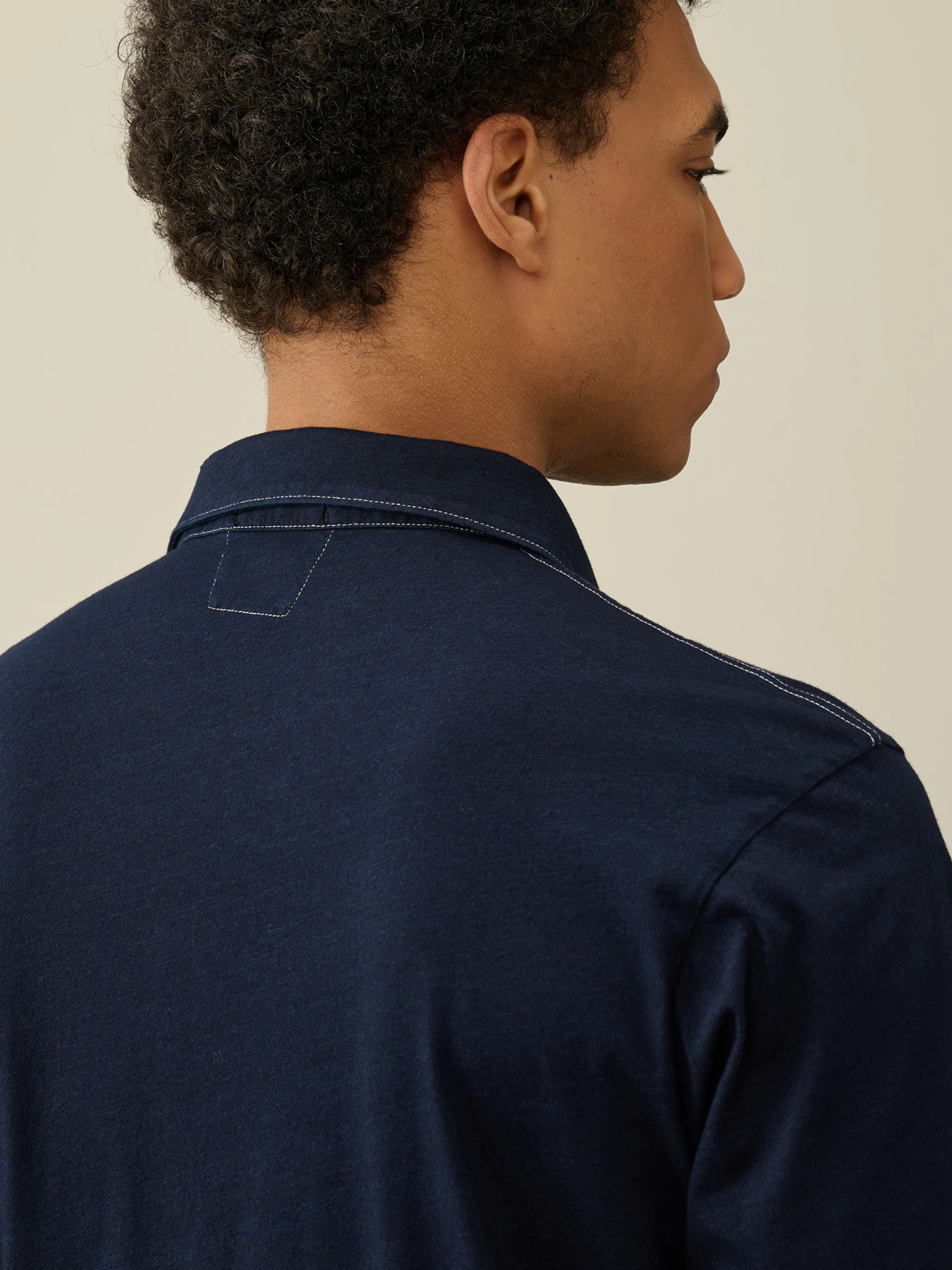 Поло C.P. Company Indigo Jersey Polo Shirt Denim Blue