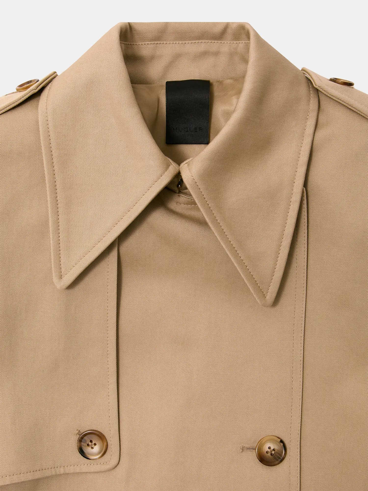 Женский тренч MUGLER Dropped Beige