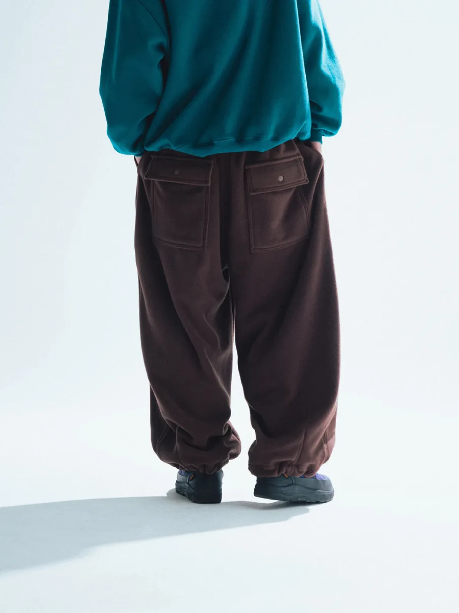 Брюки ANGLAN Double String Fleece Fatigue Brown