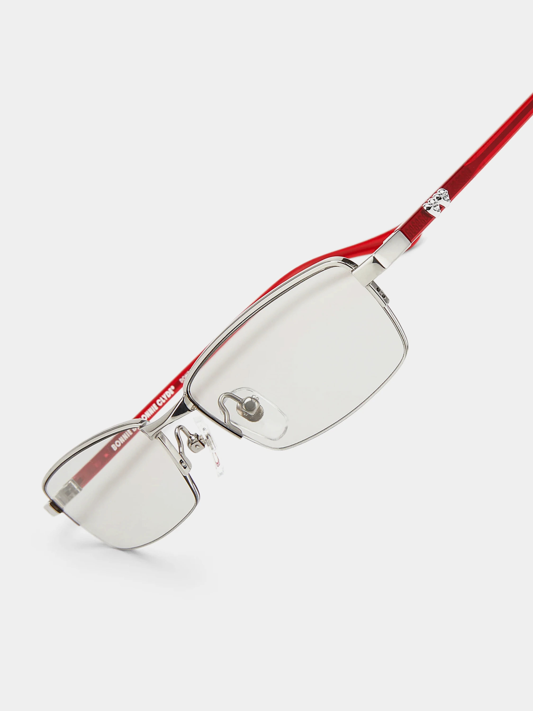 Очки Bonnie Clyde Lucky Star Red Silver & Grey Tint
