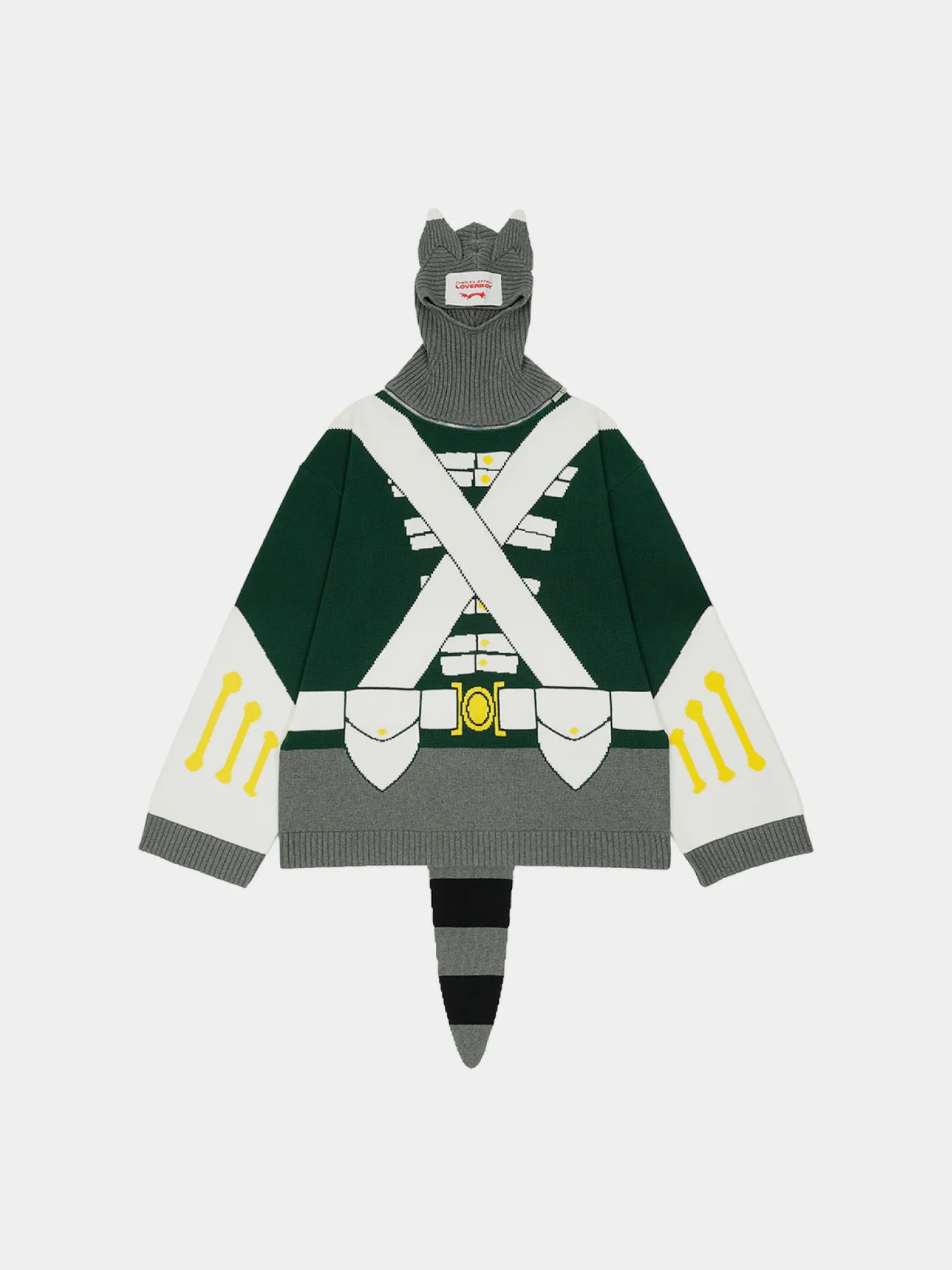 Свитер Charles Jeffrey Loverboy Animal Boo Green