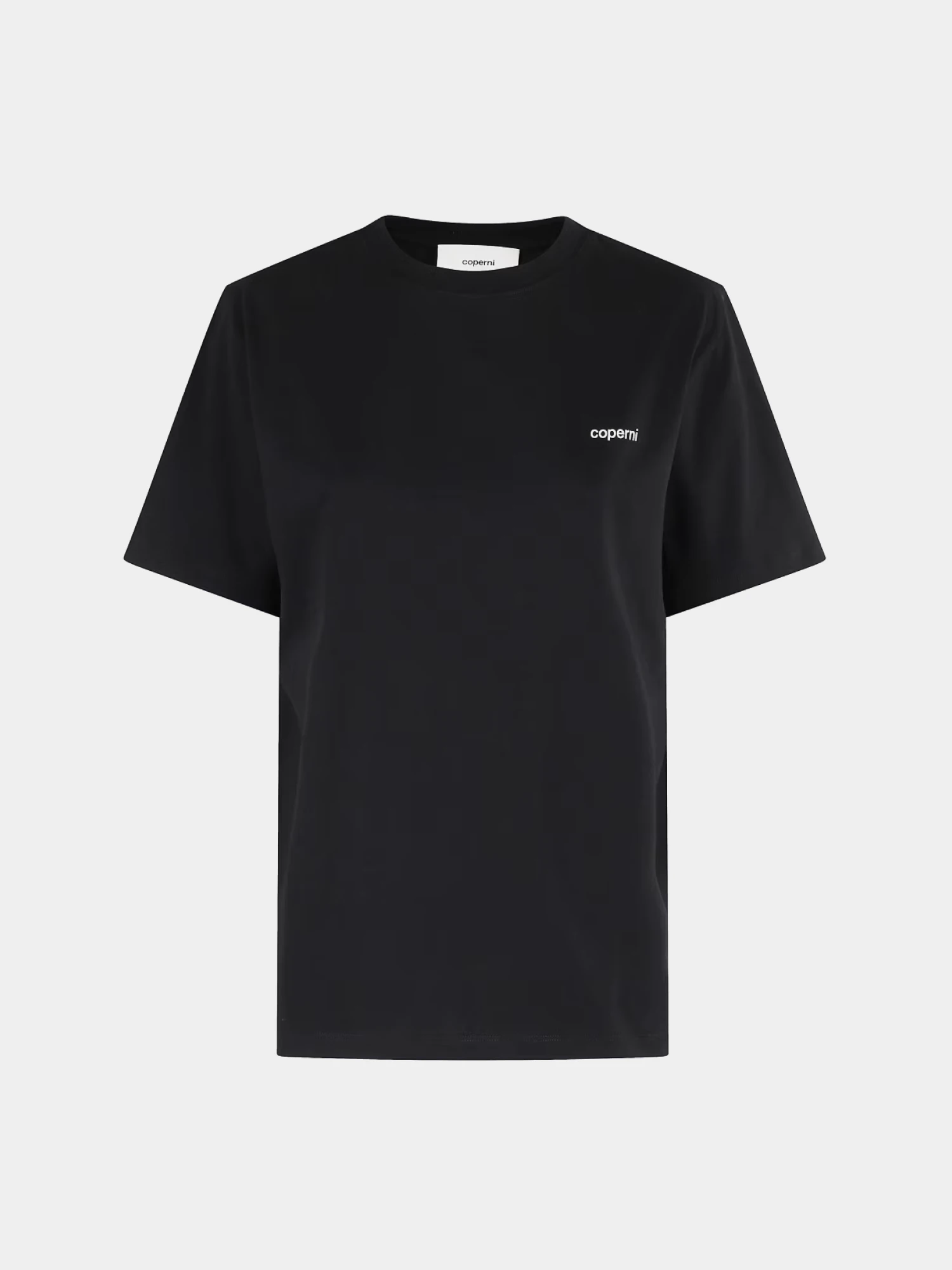 Женская футболка Coperni Boxy Tee Black/White