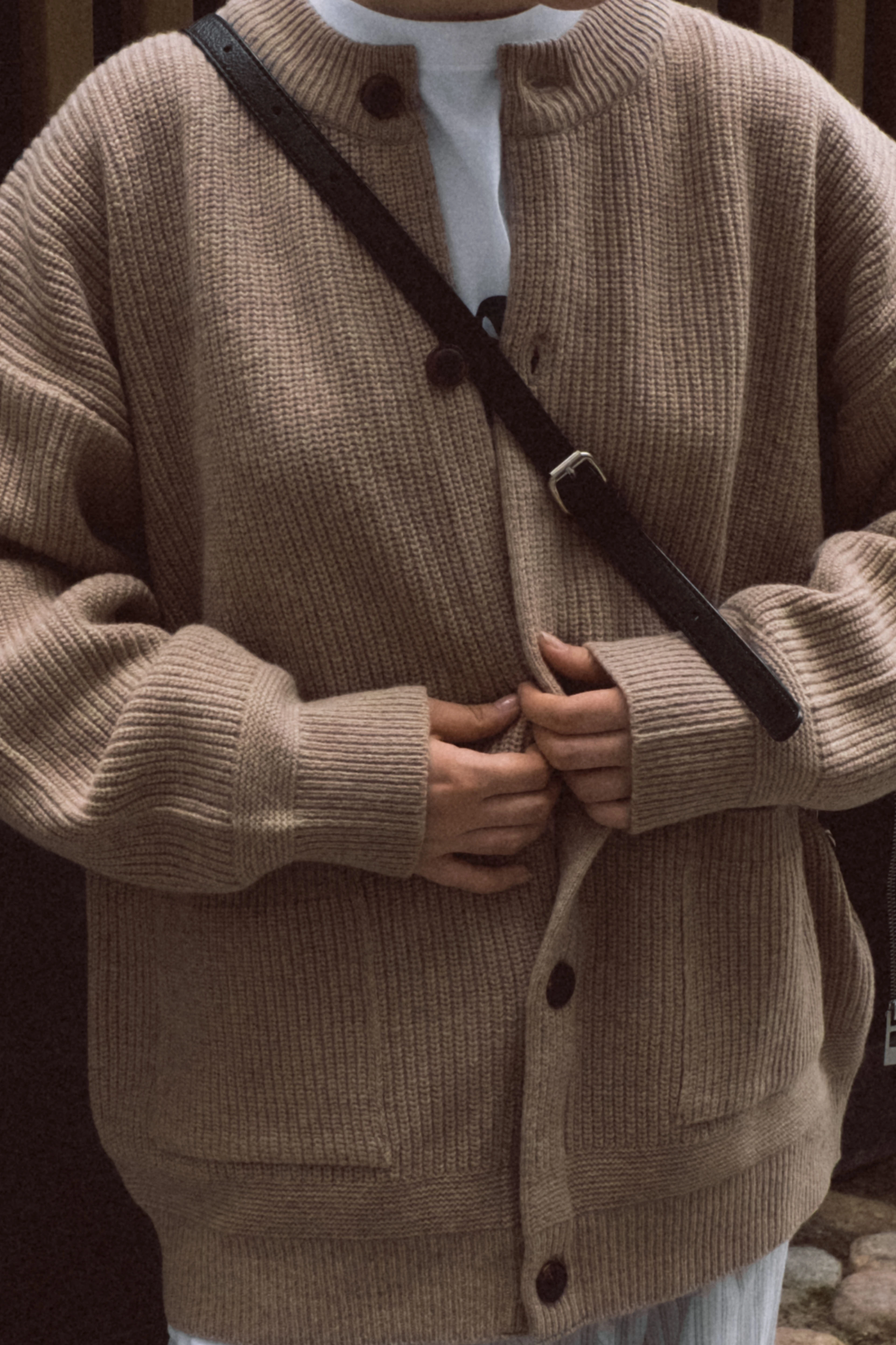 Кардиган FrizmWORKS Heavy Wool Round Oatmeal