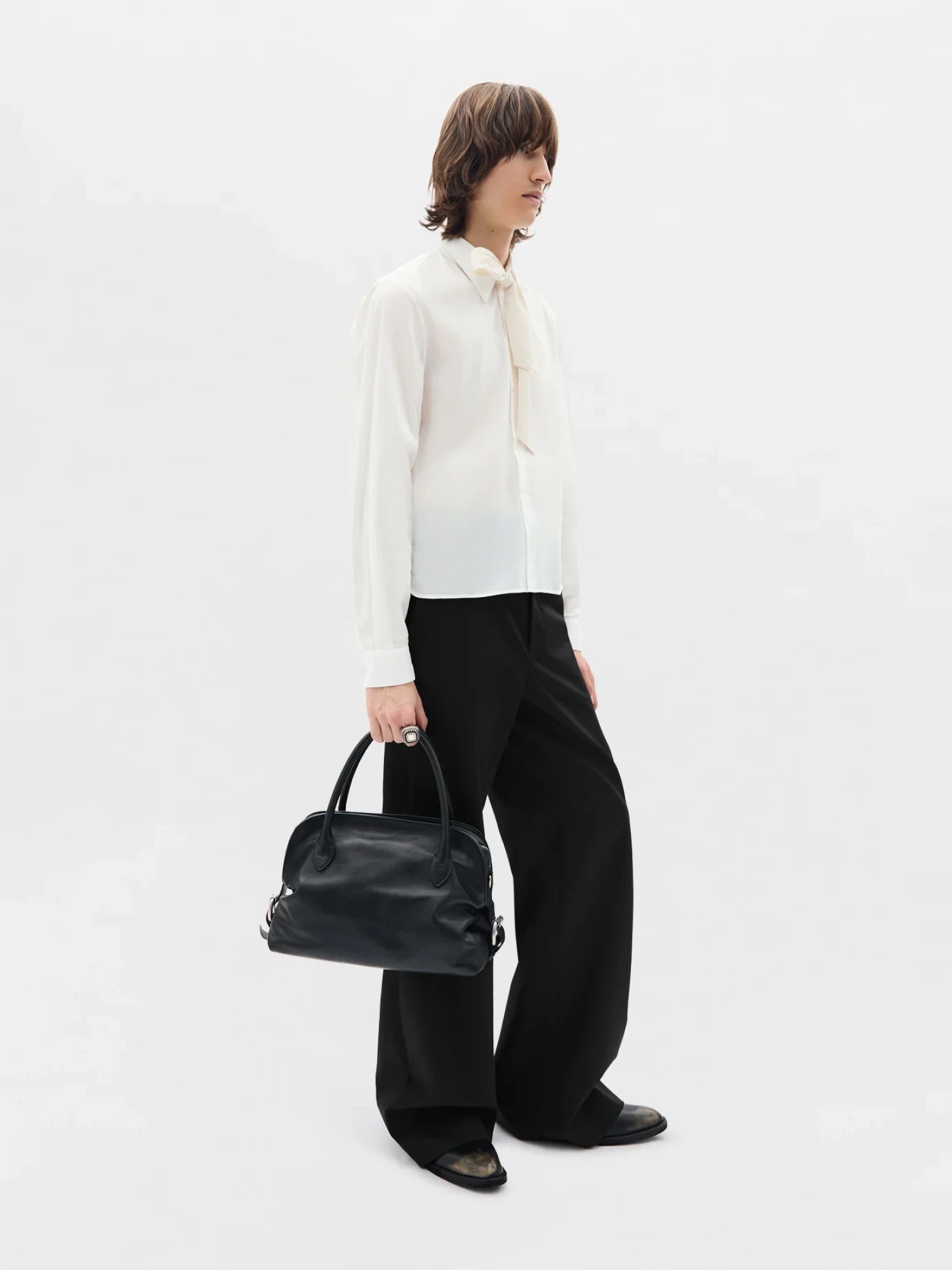 Брюки Ann Demeulemeester Darius Relaxed Black