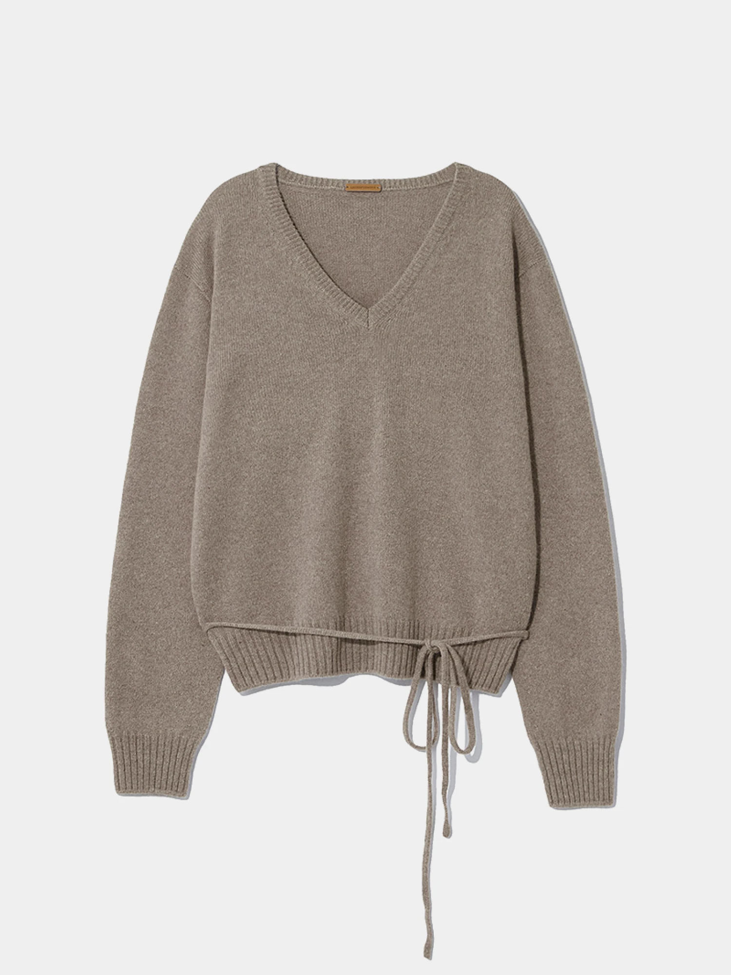 Женский пуловер LE17SEPTEMBRE Alpaca Wholegarment Beige
