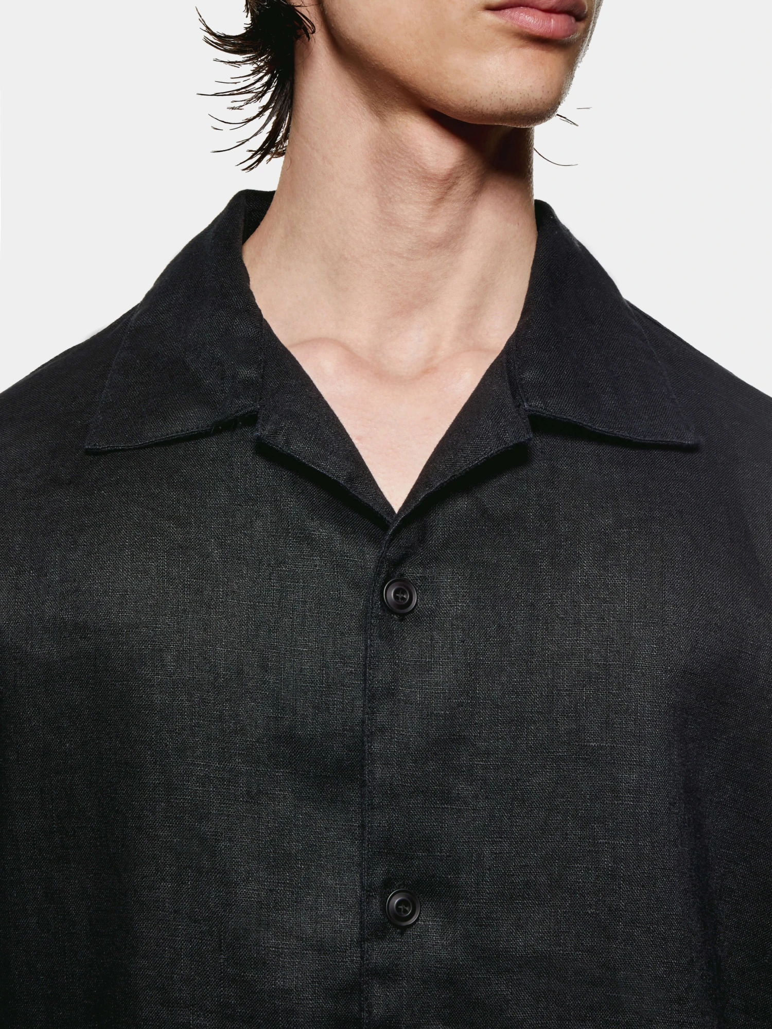 Рубашка MKI MIYUKI ZOKU Linen Vacation Black