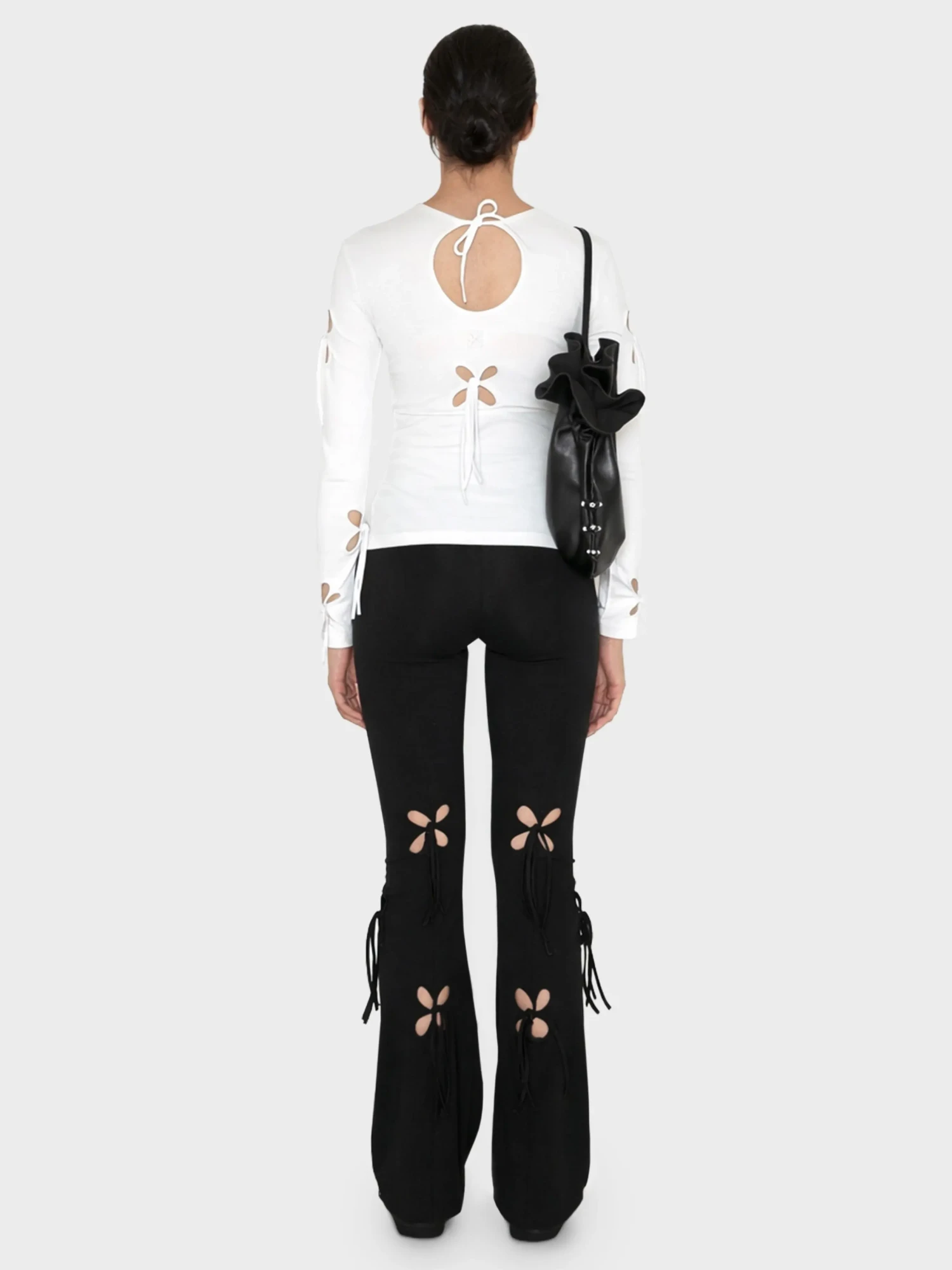 Женский лонгслив J.KIM Petal L/S White