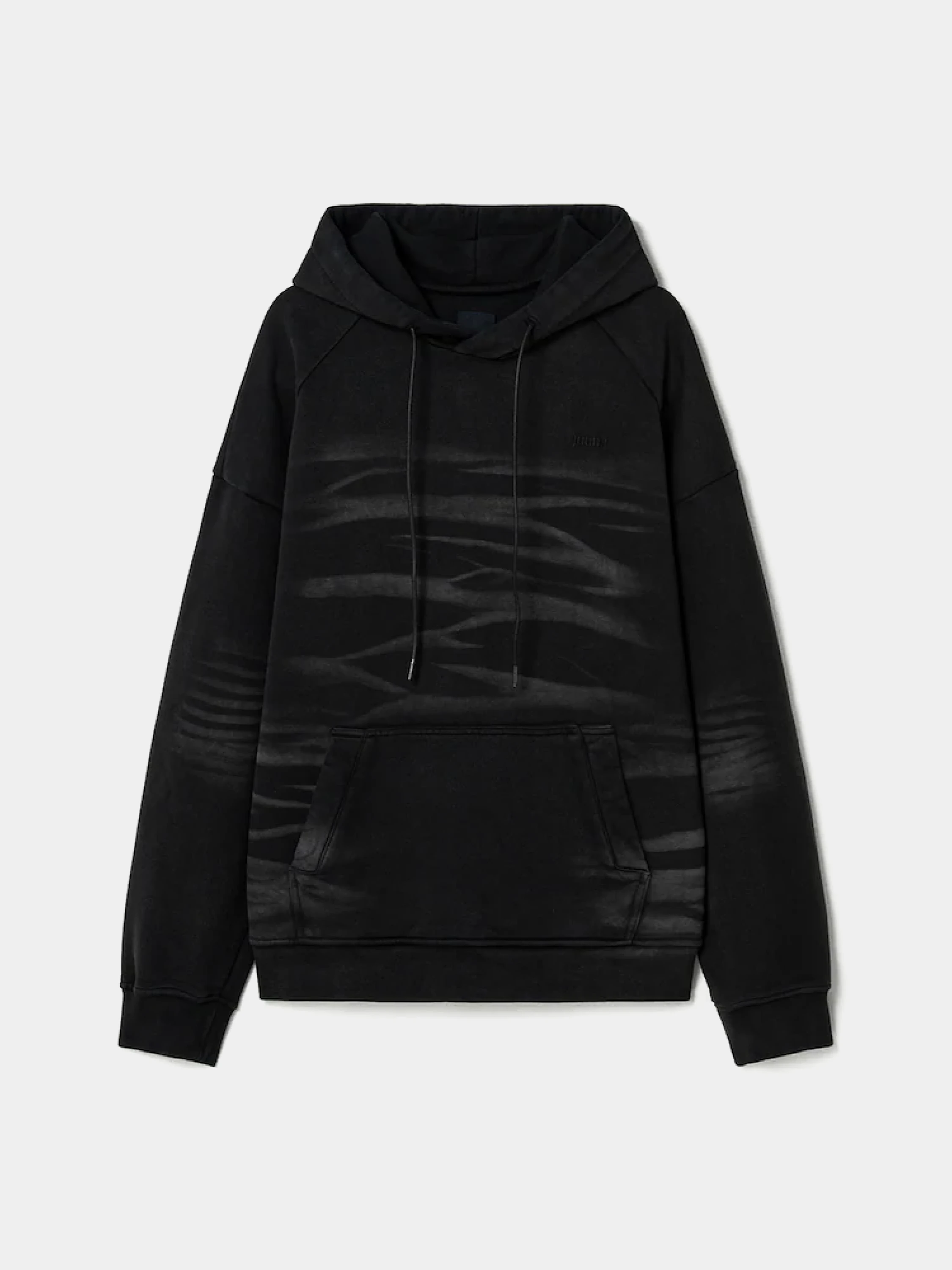 Худи JUUN.J Garment Dyed Graphic Embroidered Black