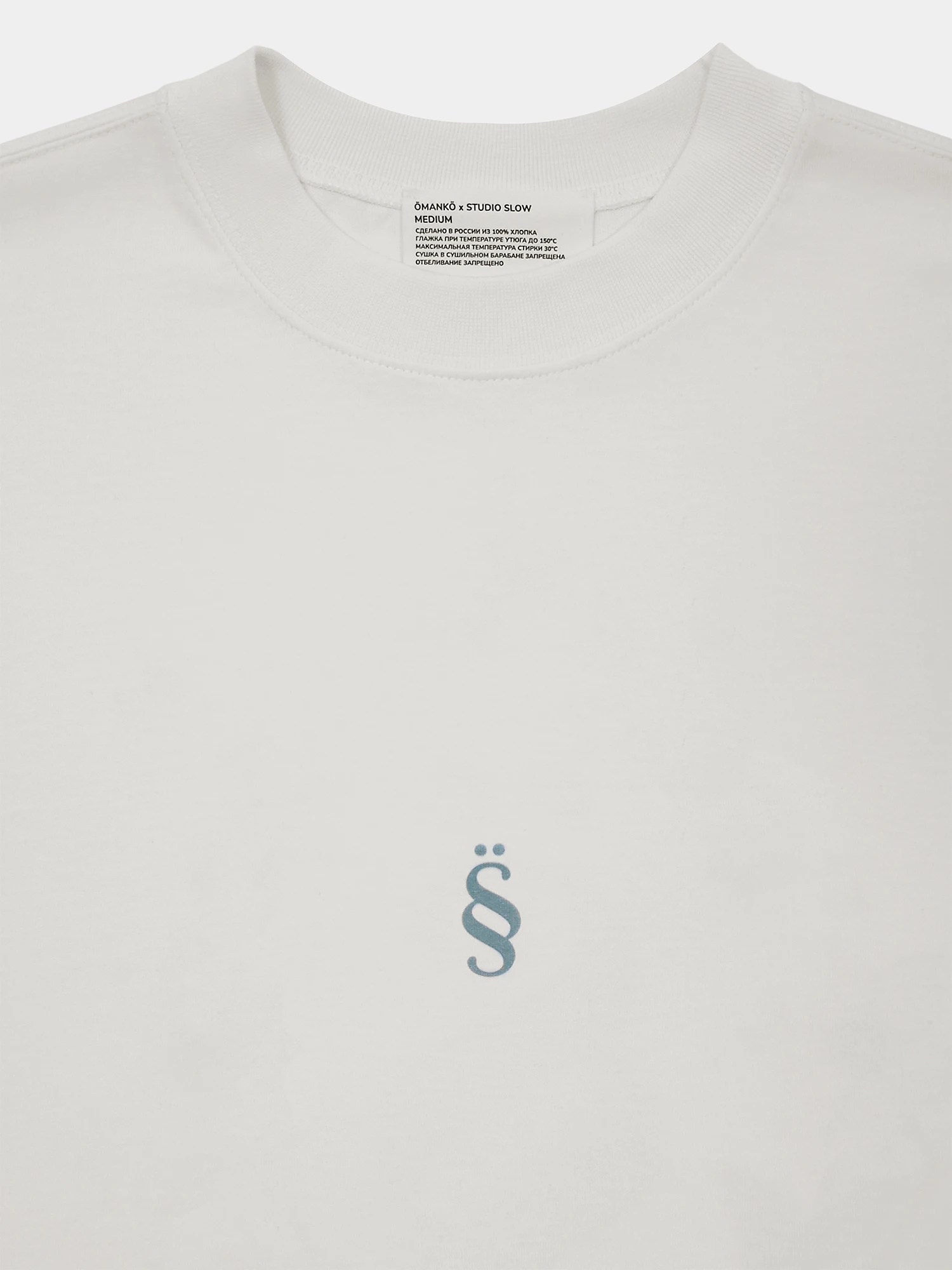 Футболка Studio Slow x ÖMANKÖ Logo T-Shirt White