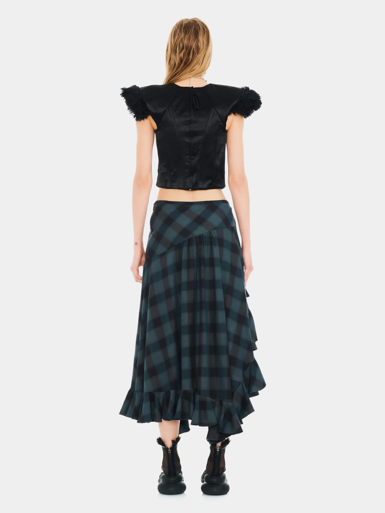 Женская юбка Collina Strada Sea Pine Plaid Florist Navy