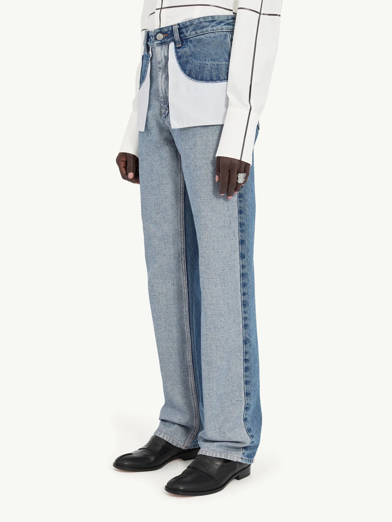 Женские джинсы MM6 Maison Margiela Inverted Blue