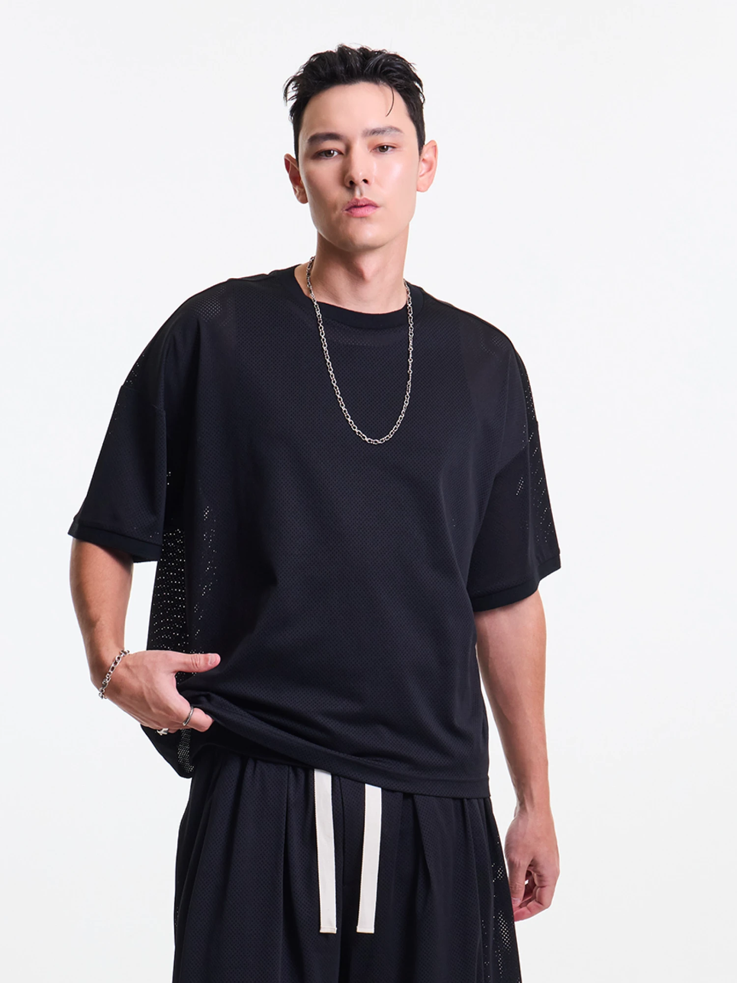 Футболка MERELY MADE US Mesh Baggy Cool Black