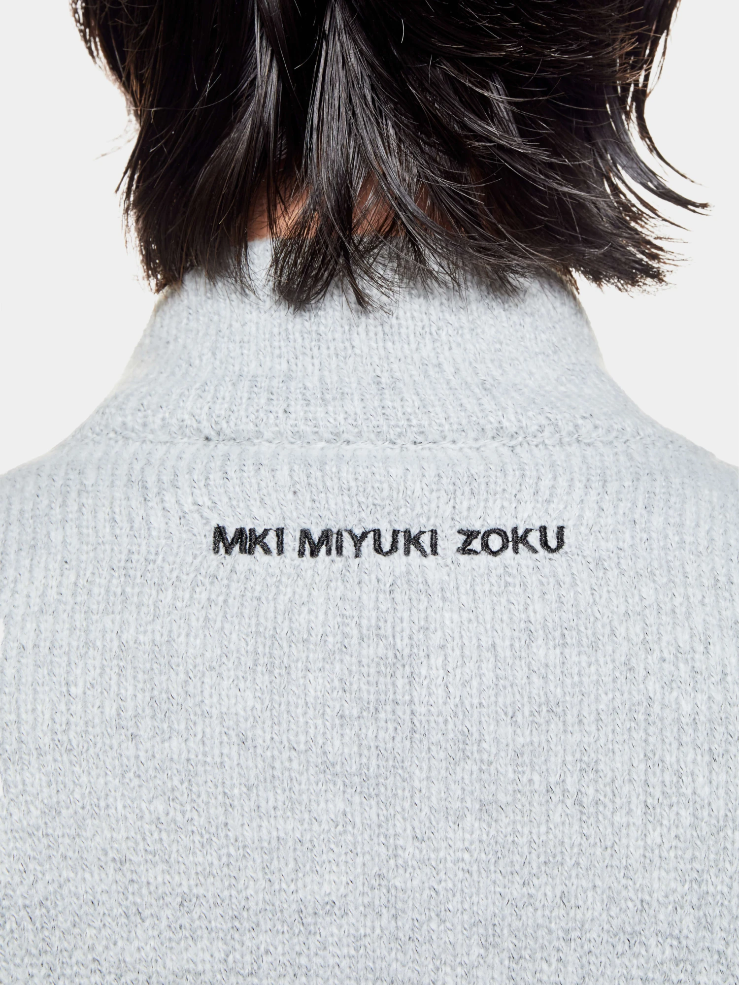 Свитшот MKI MIYUKI ZOKU Mohair Blend Knit Light Grey