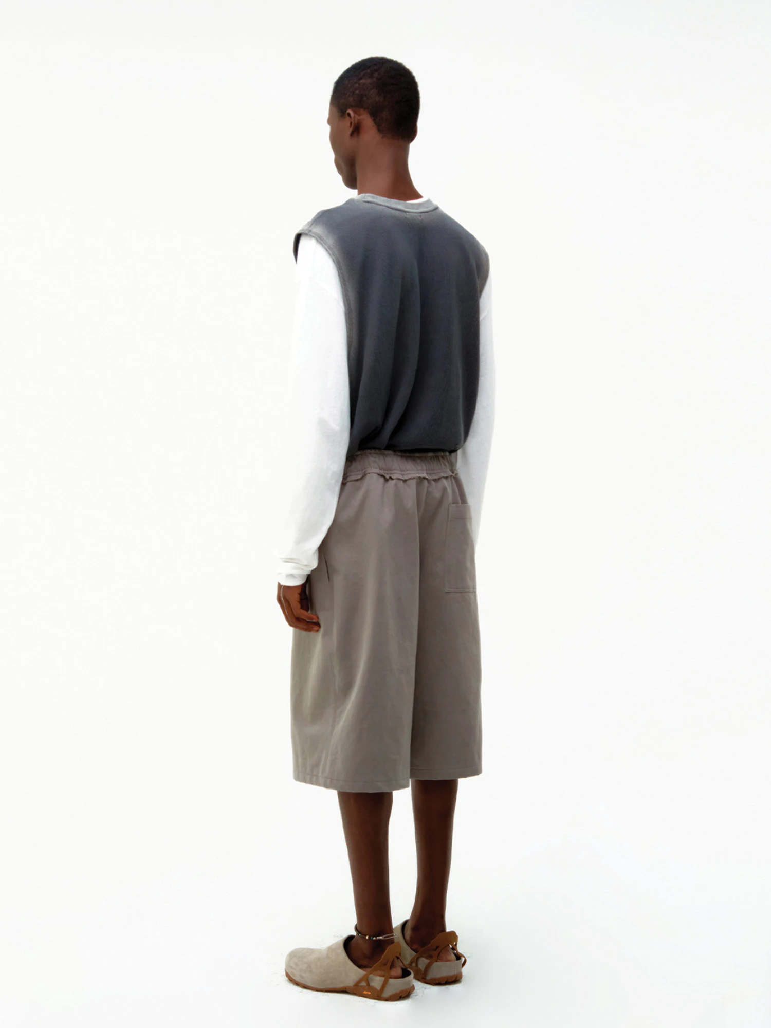 Майка COOR Faded-Wash Crewneck Tank Washed Gray