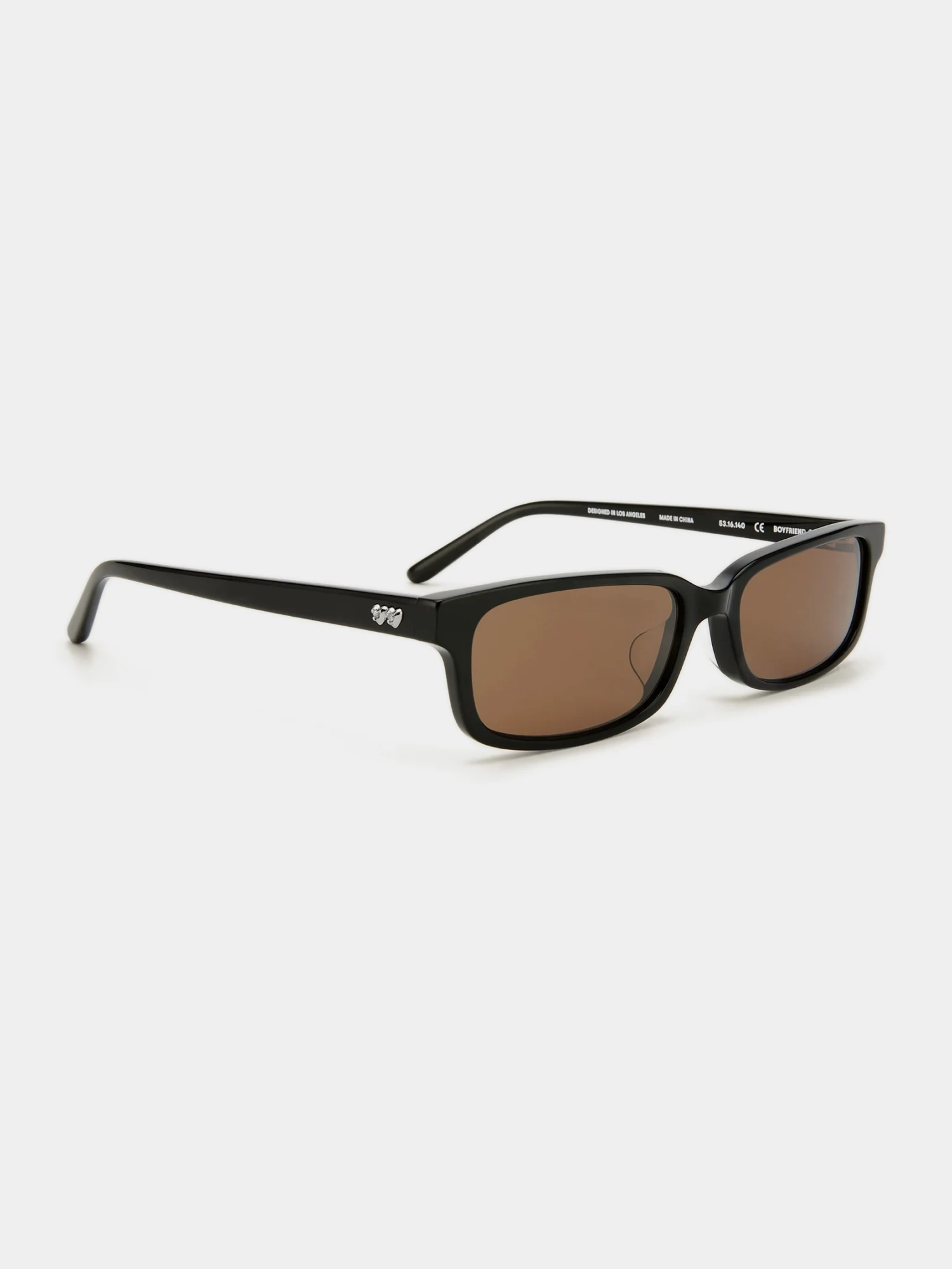 Очки Bonnie Clyde Boyfriend 2 Black & Brown Lens
