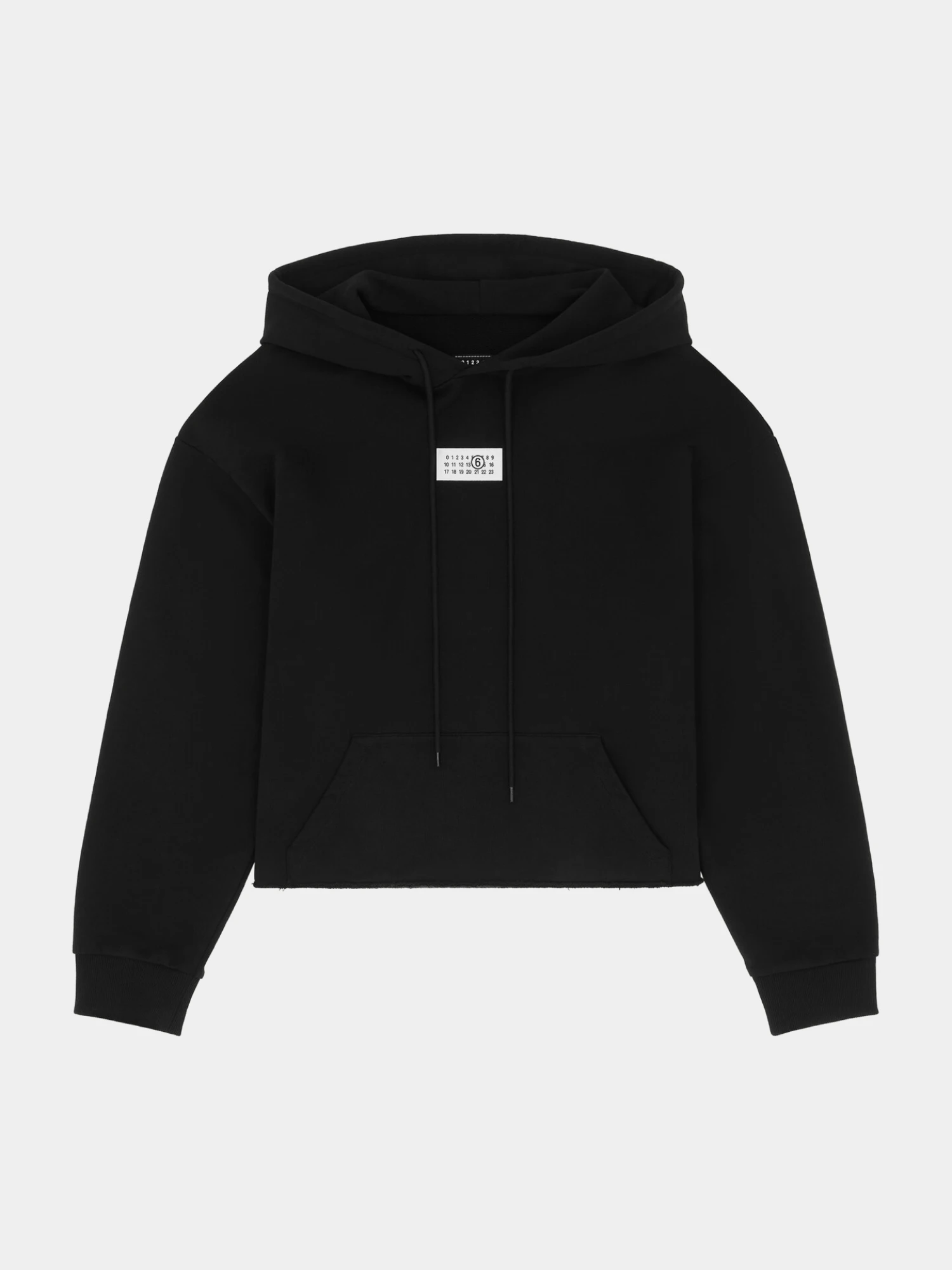 Женское худи MM6 Maison Margiela Numeric Patch Black