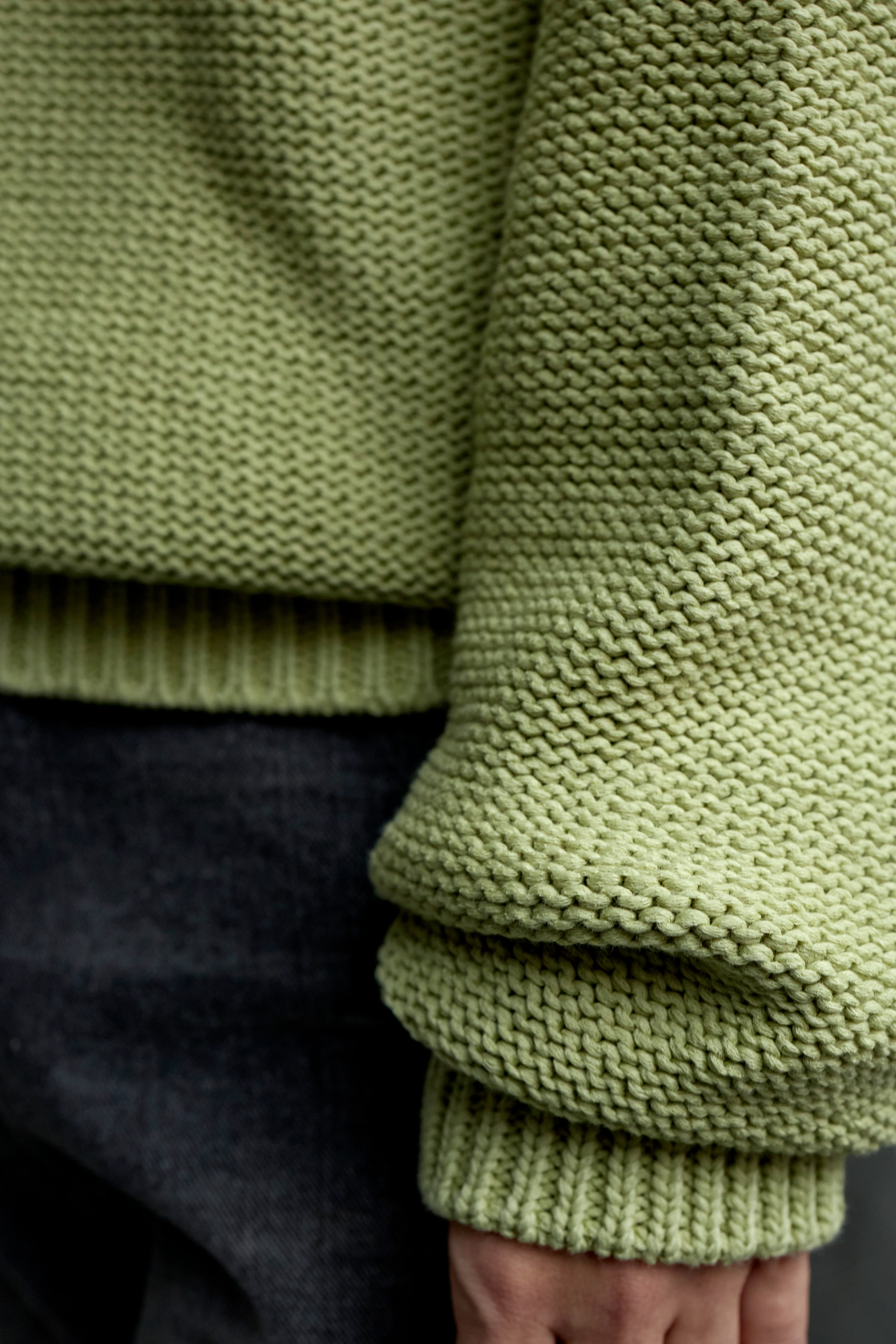 Свитер COOR Cotton Crochet Gracie Dusty Green