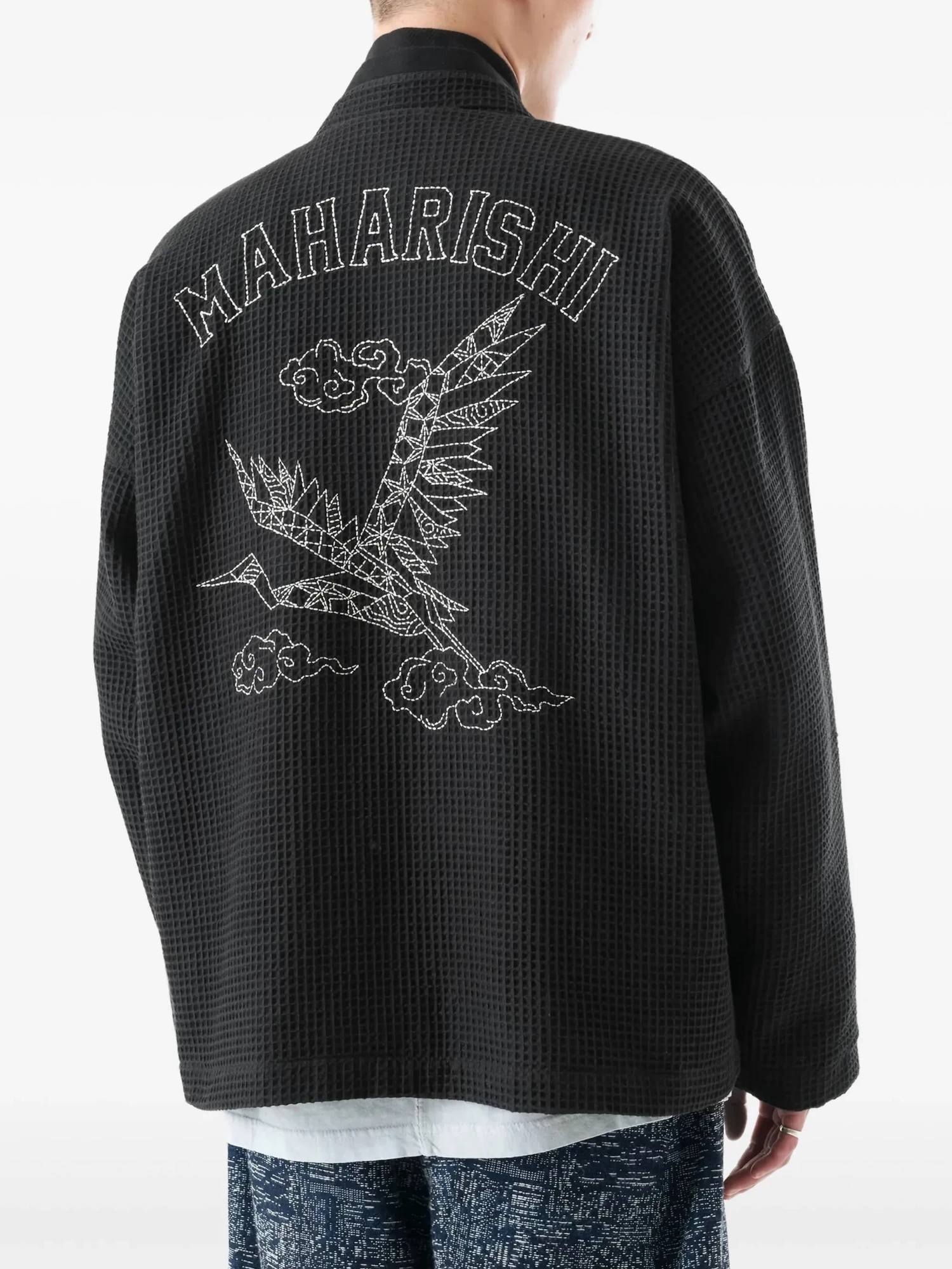 Кимоно MAHARISHI 6241 Embroidered Waffle Black