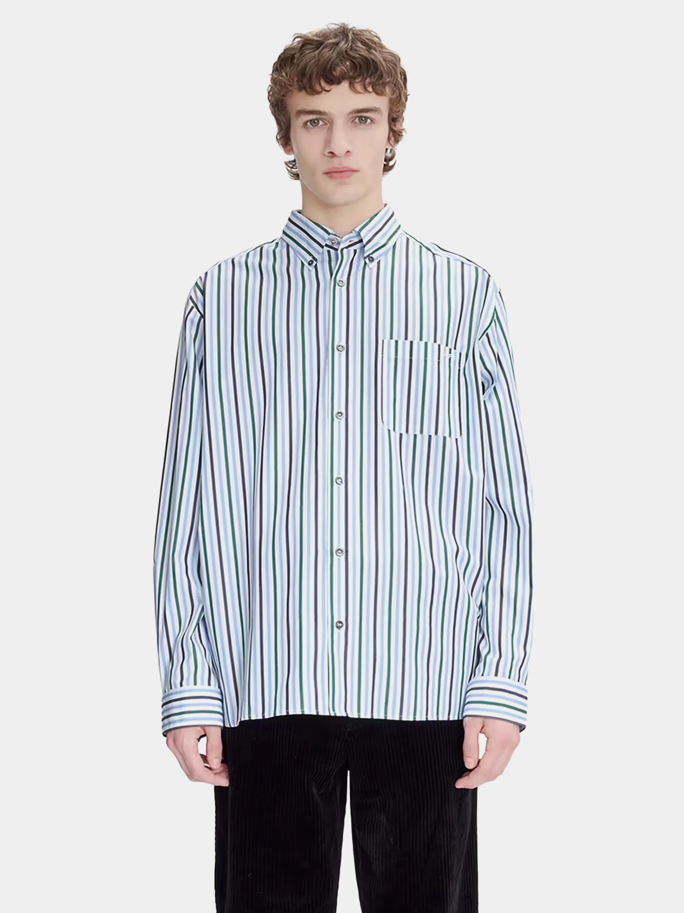 Рубашка A.P.C. Mateo Logo Dark Navy
