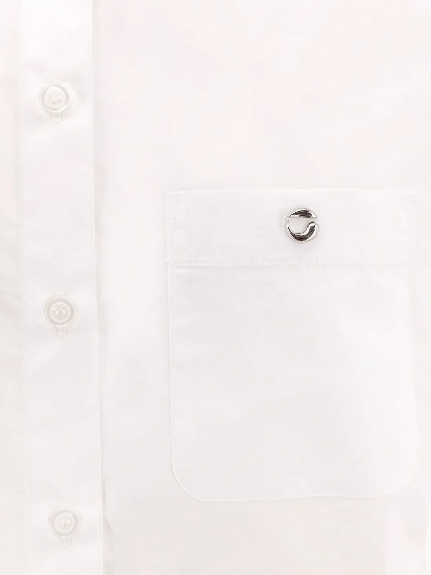 Женская рубашка Coperni Boyfriend Shirt White