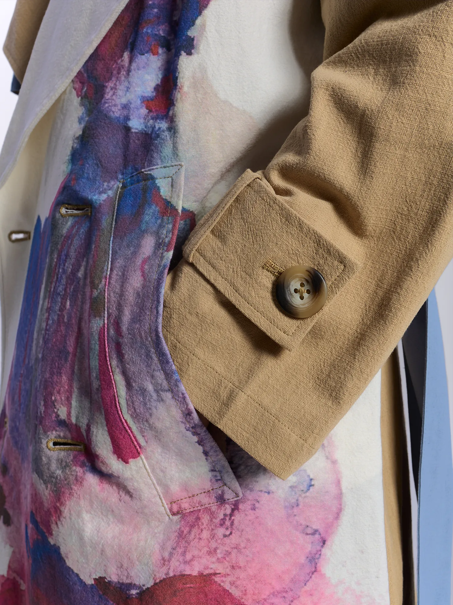 Тренч KidSuper Painted Girl Trench Coat Beige