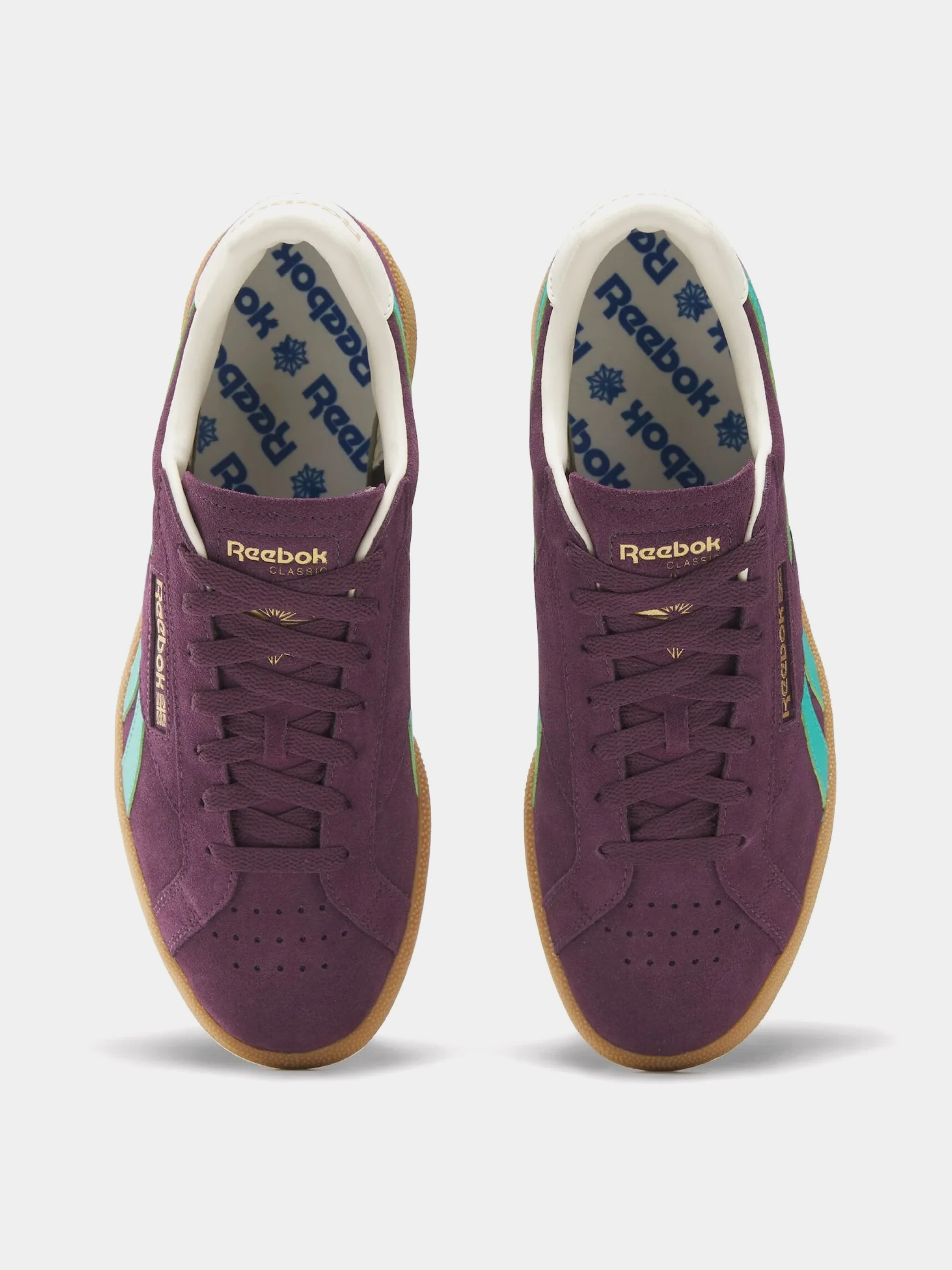Кеды Reebok Club C Grounds UK Midnight Plum/Green