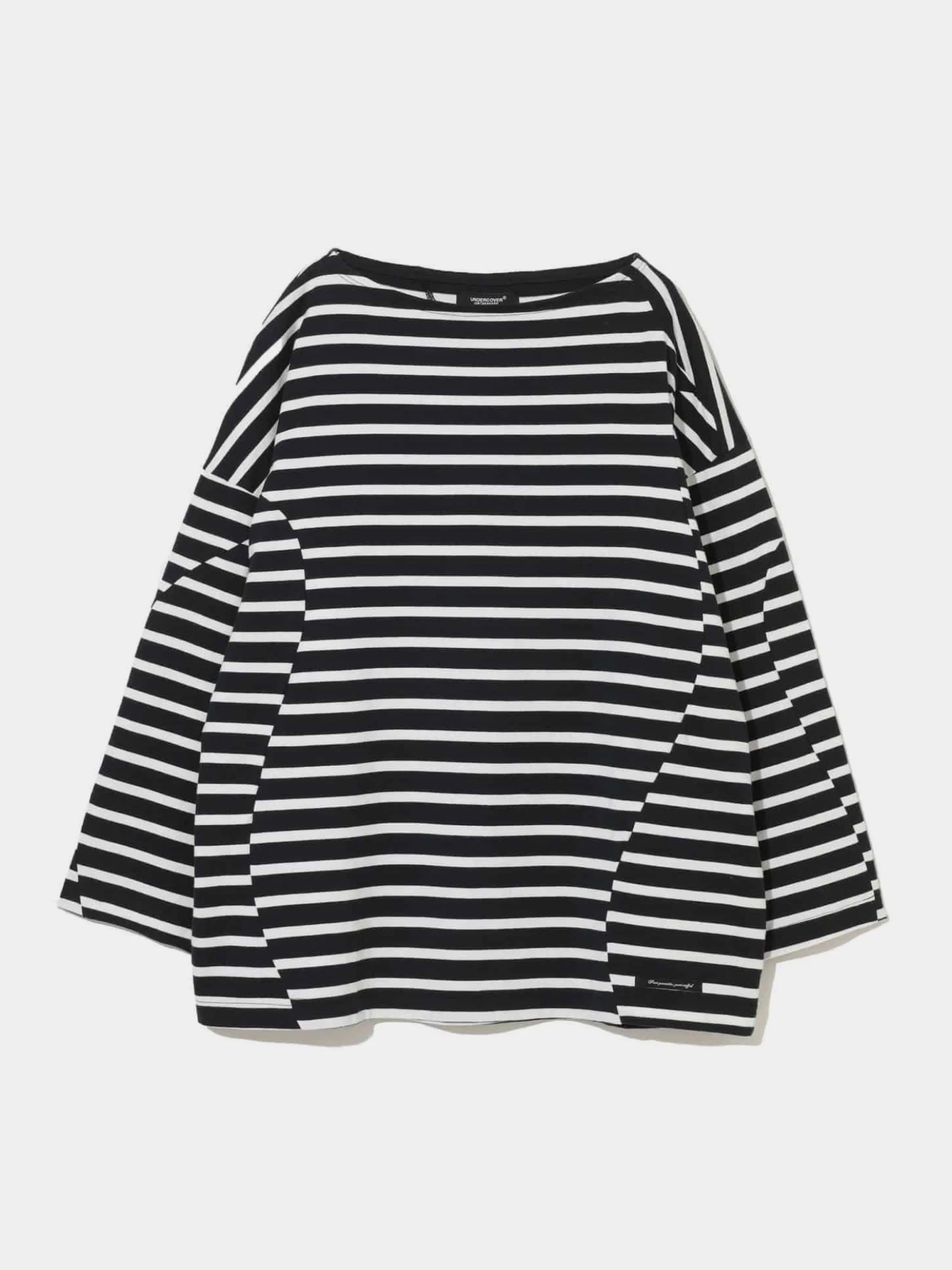 Лонгслив UNDERCOVER Cotton Pullover Striped Black
