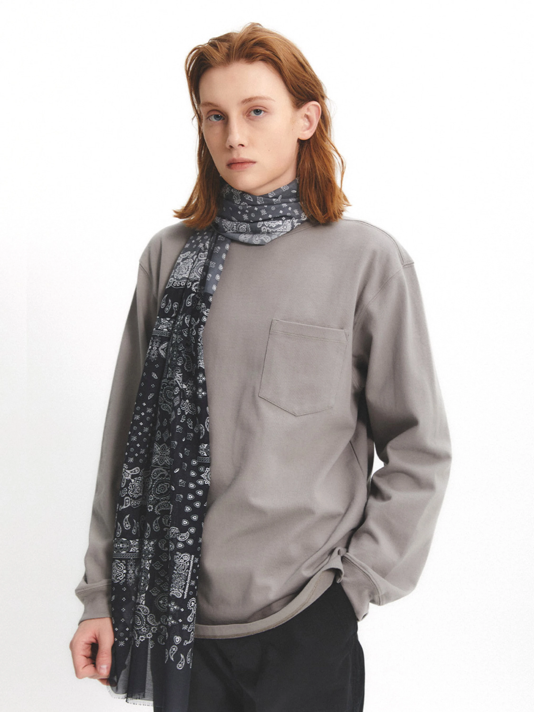 Лонгслив EASTLOGUE PERMANENT One Pocket L/S Sand Grey