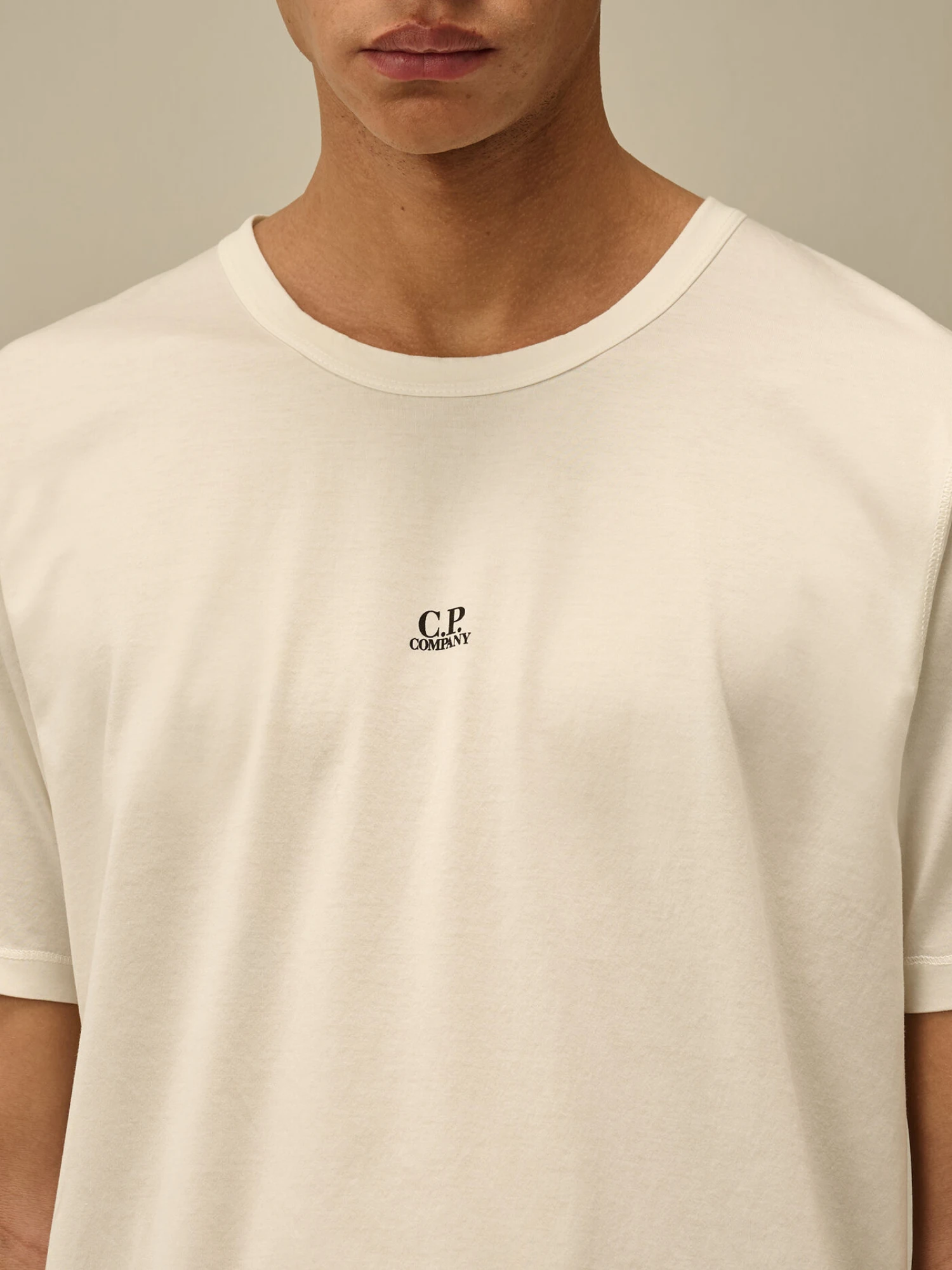 Футболка C.P. Company 70/2 Mercerized Jersey Gauze White