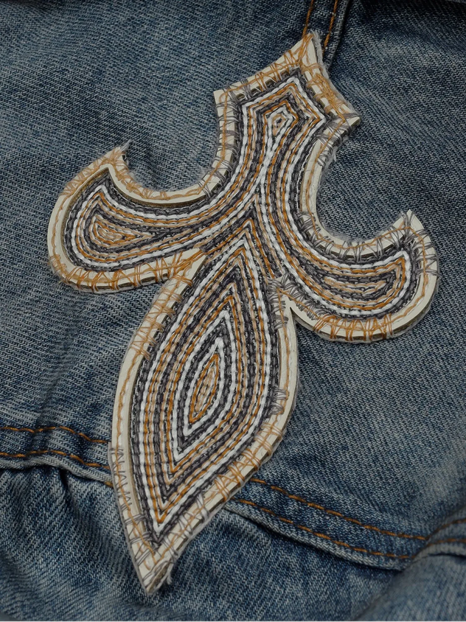 Джинсовая куртка 424 x Rock Revival RR Alias Trucker Dark Washing