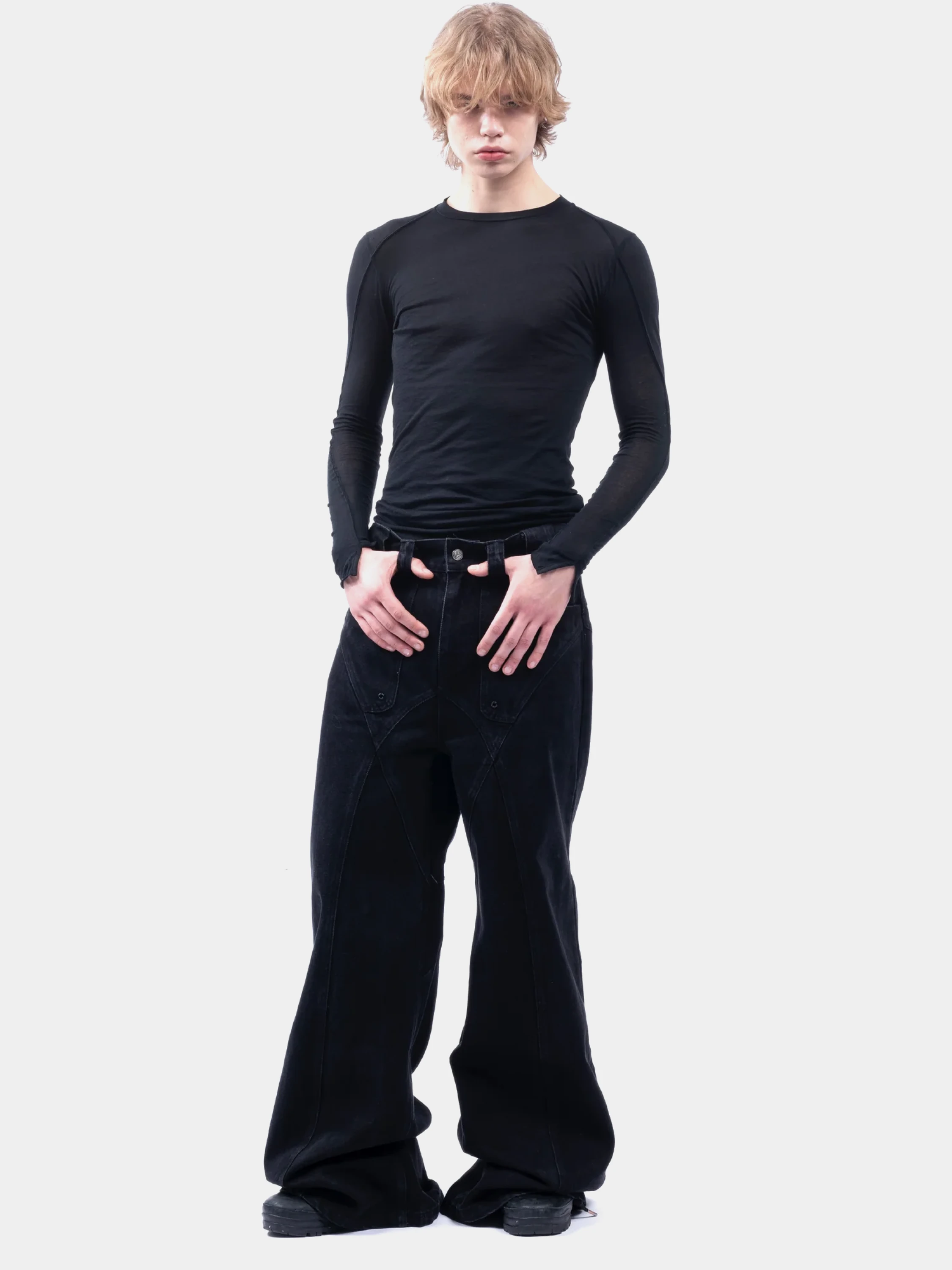 Джинсы NO/FAITH STUDIOS Black Dune Denim