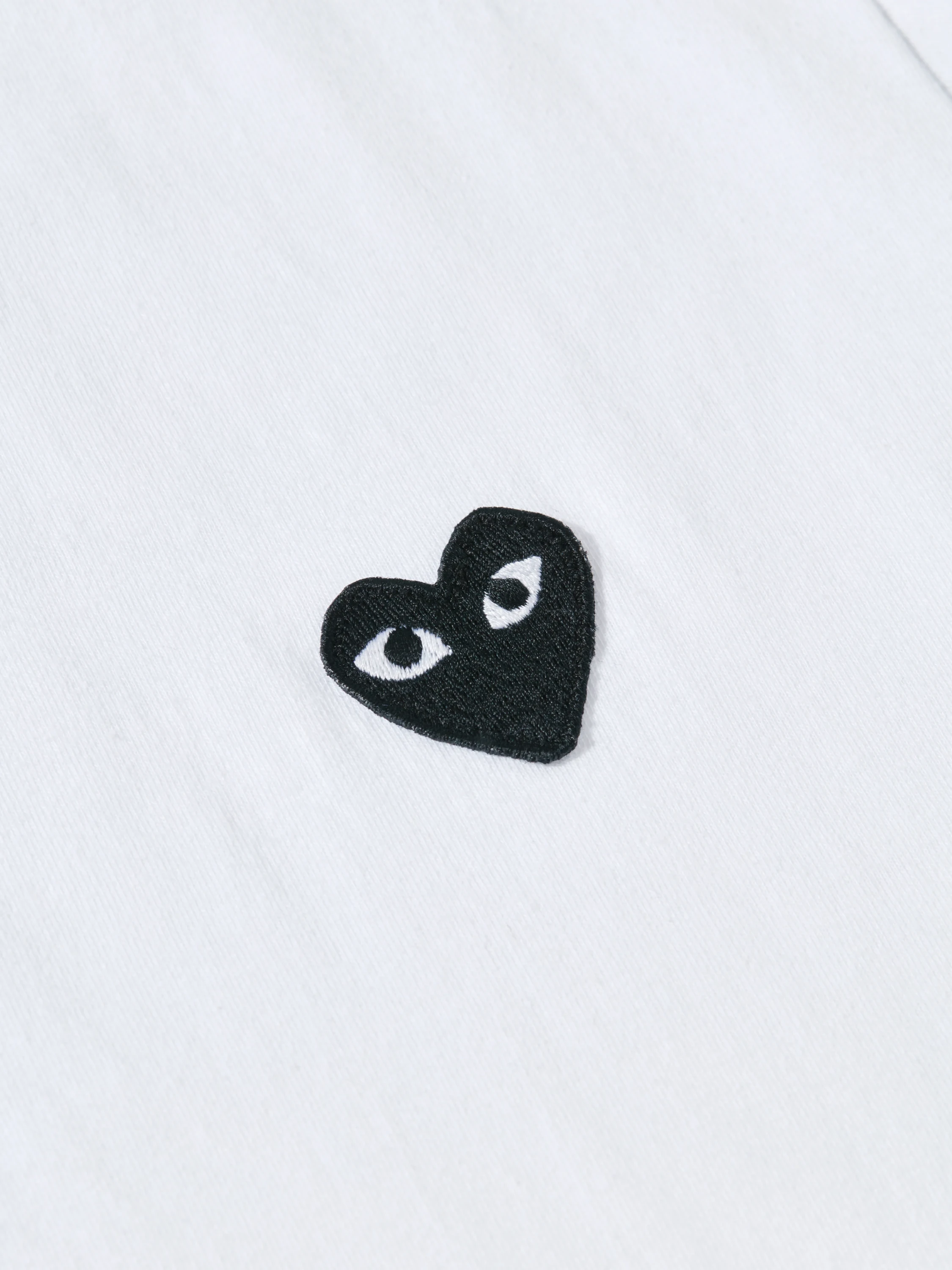 Футболка Comme des Garçons PLAY Black Heart White
