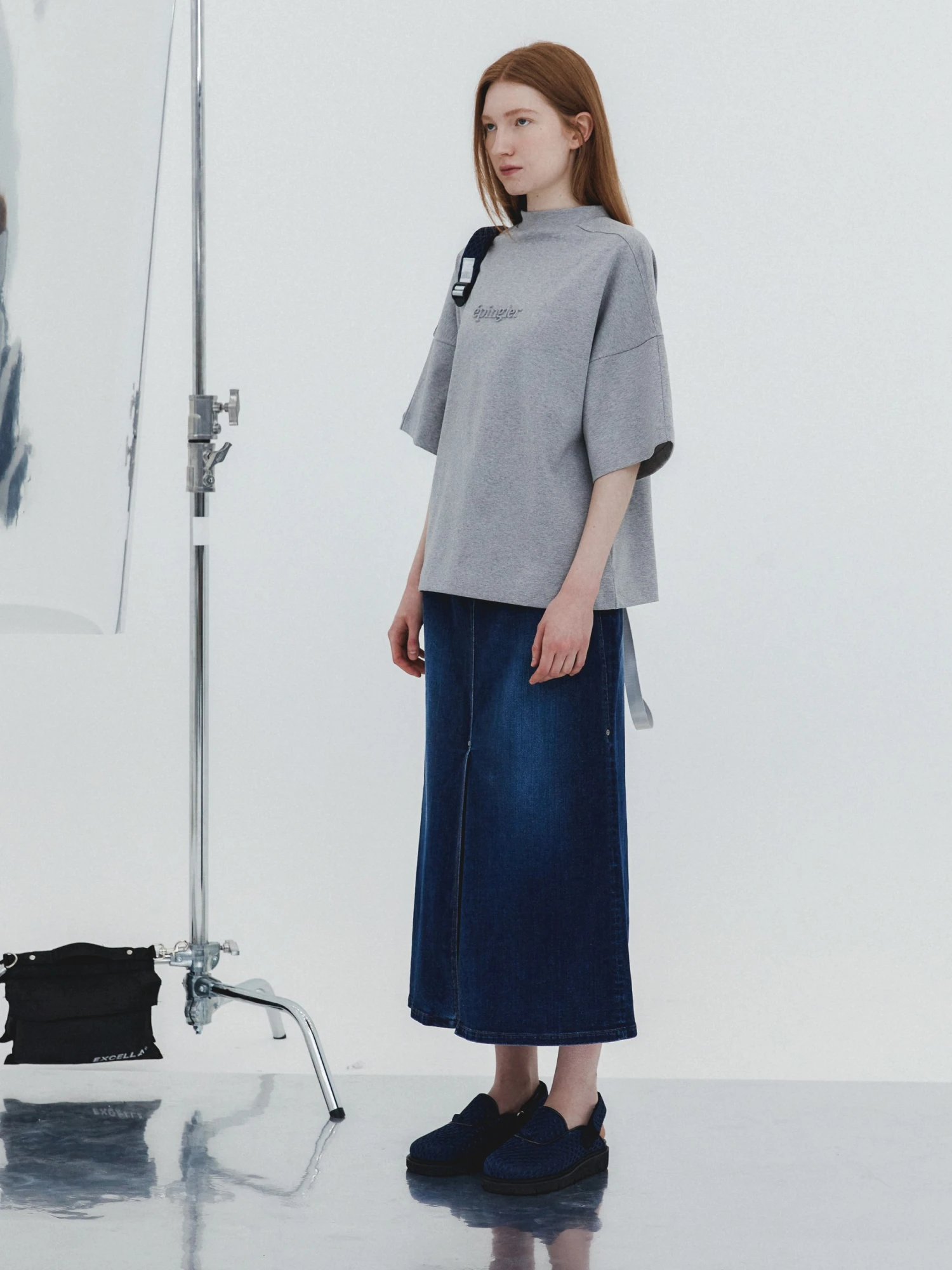 Женская юбка EPINGLER 3 Stitch Detail Denim Dawn Blue