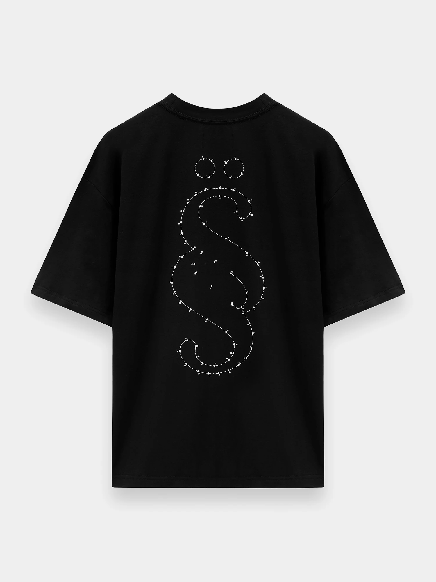 Футболка Studio Slow X ÖMANKÖ Dot-To-Dot T-Shirt Black