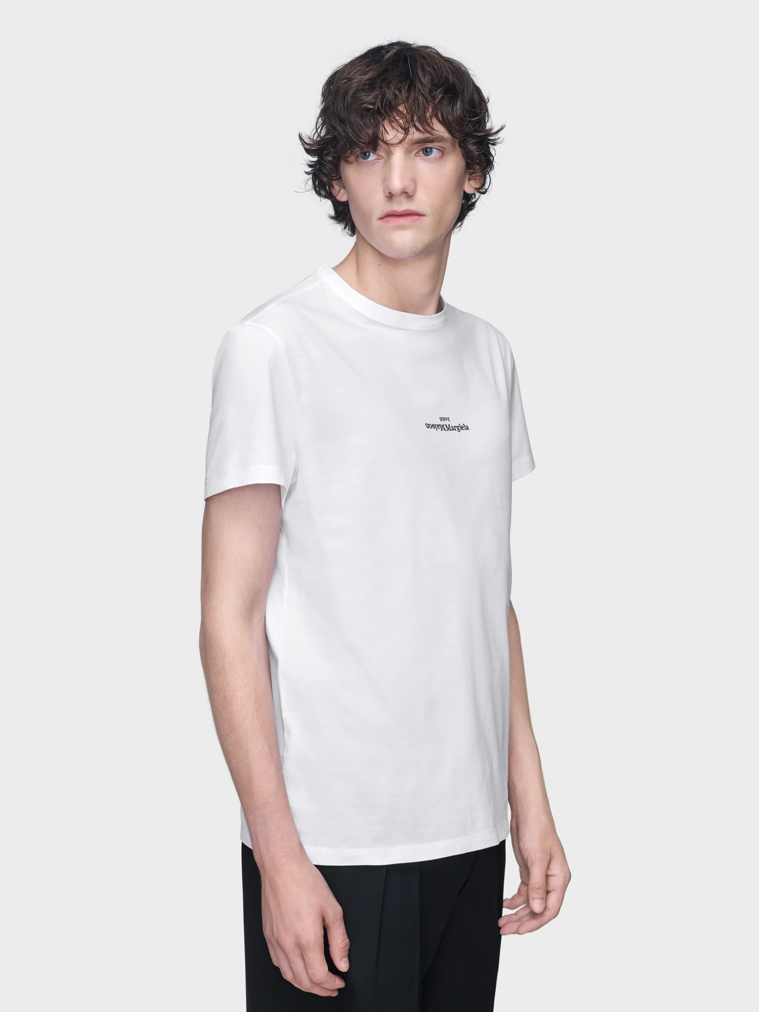 Футболка Maison Margiela Distorted Logo White