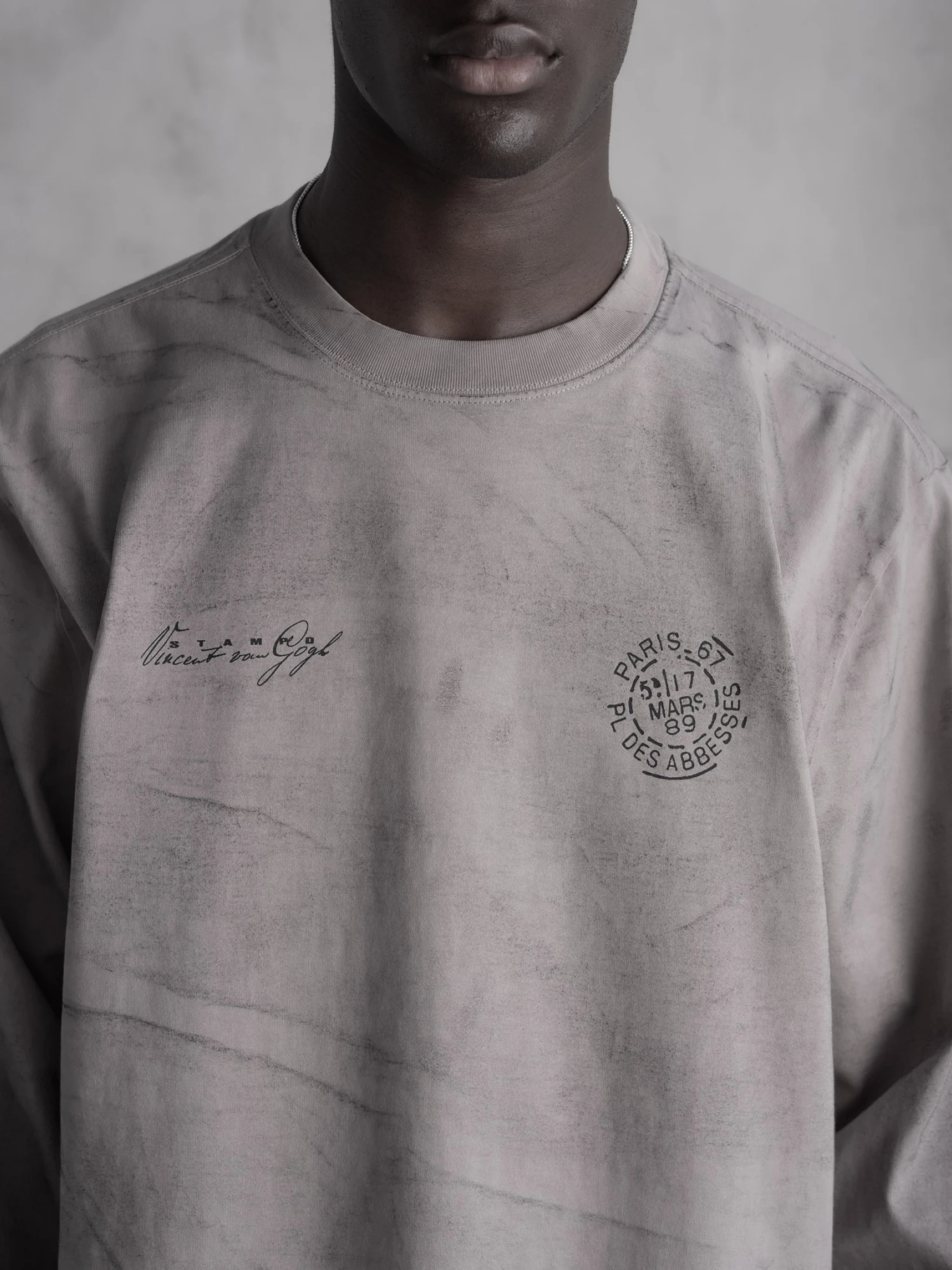Лонгслив Stampd Van Gogh LS Relaxed Cement
