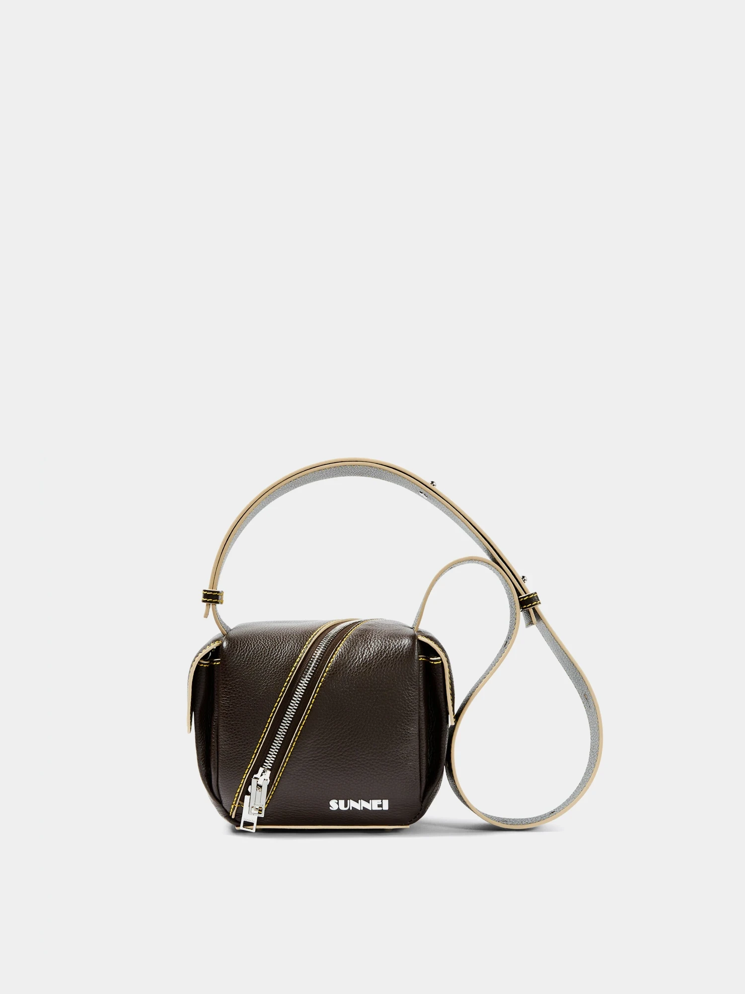 Сумка Sunnei Cross Zip Lacubetto Bag Mud