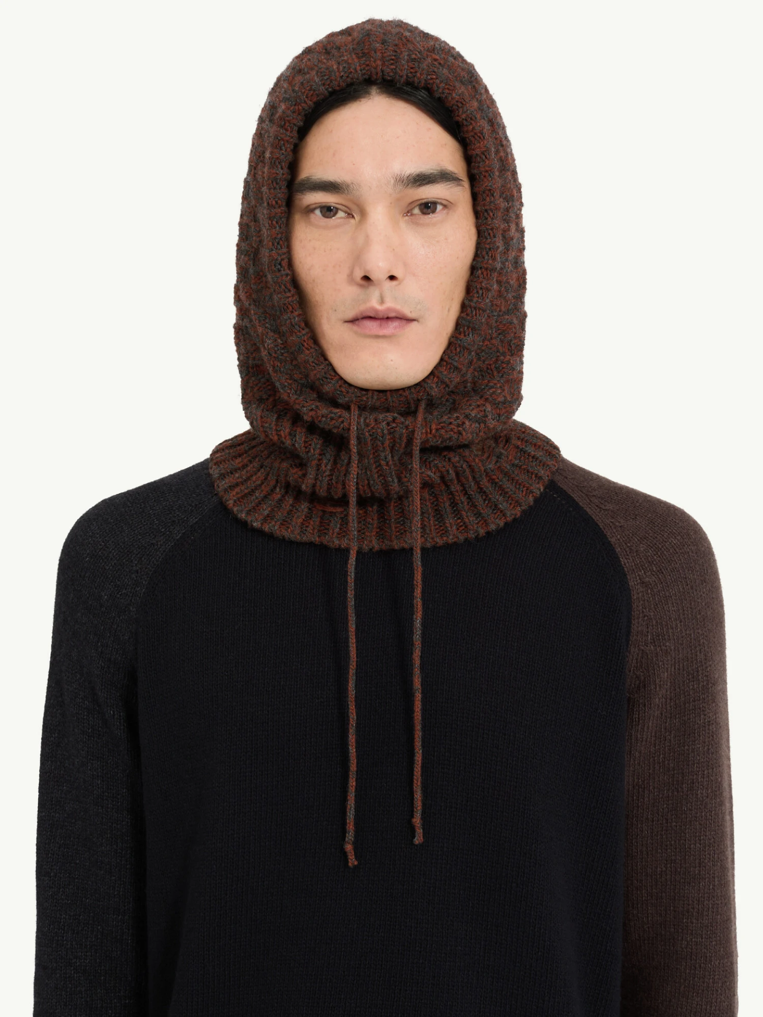 Балаклава MM6 Maison Margiela Tile Knit Brown