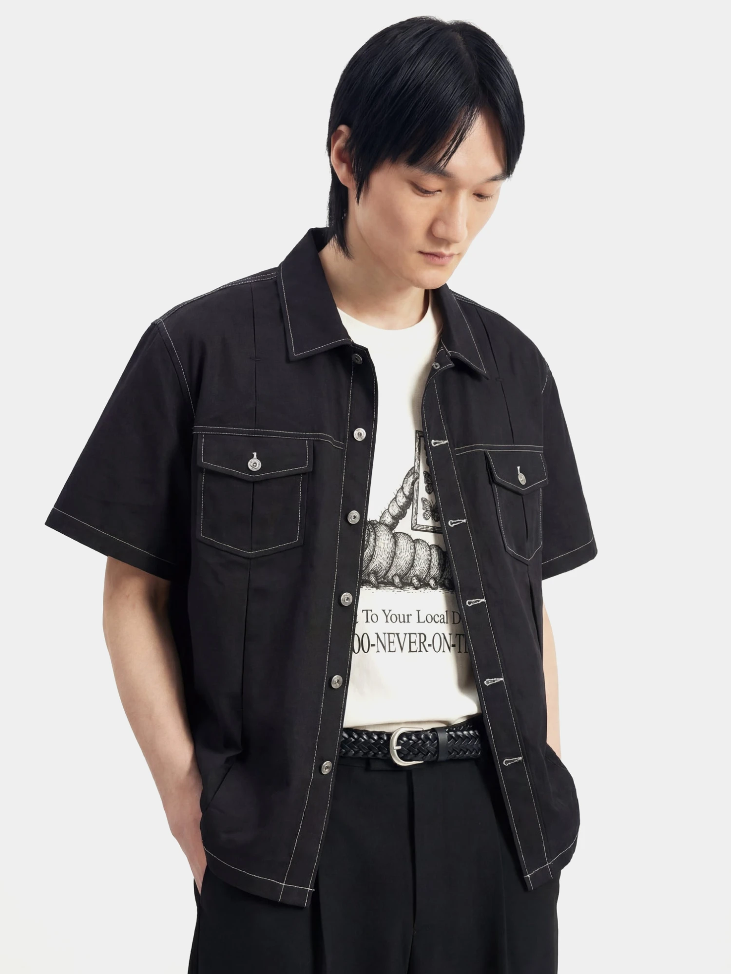 Рубашка lorenz Uniform Shirt Black